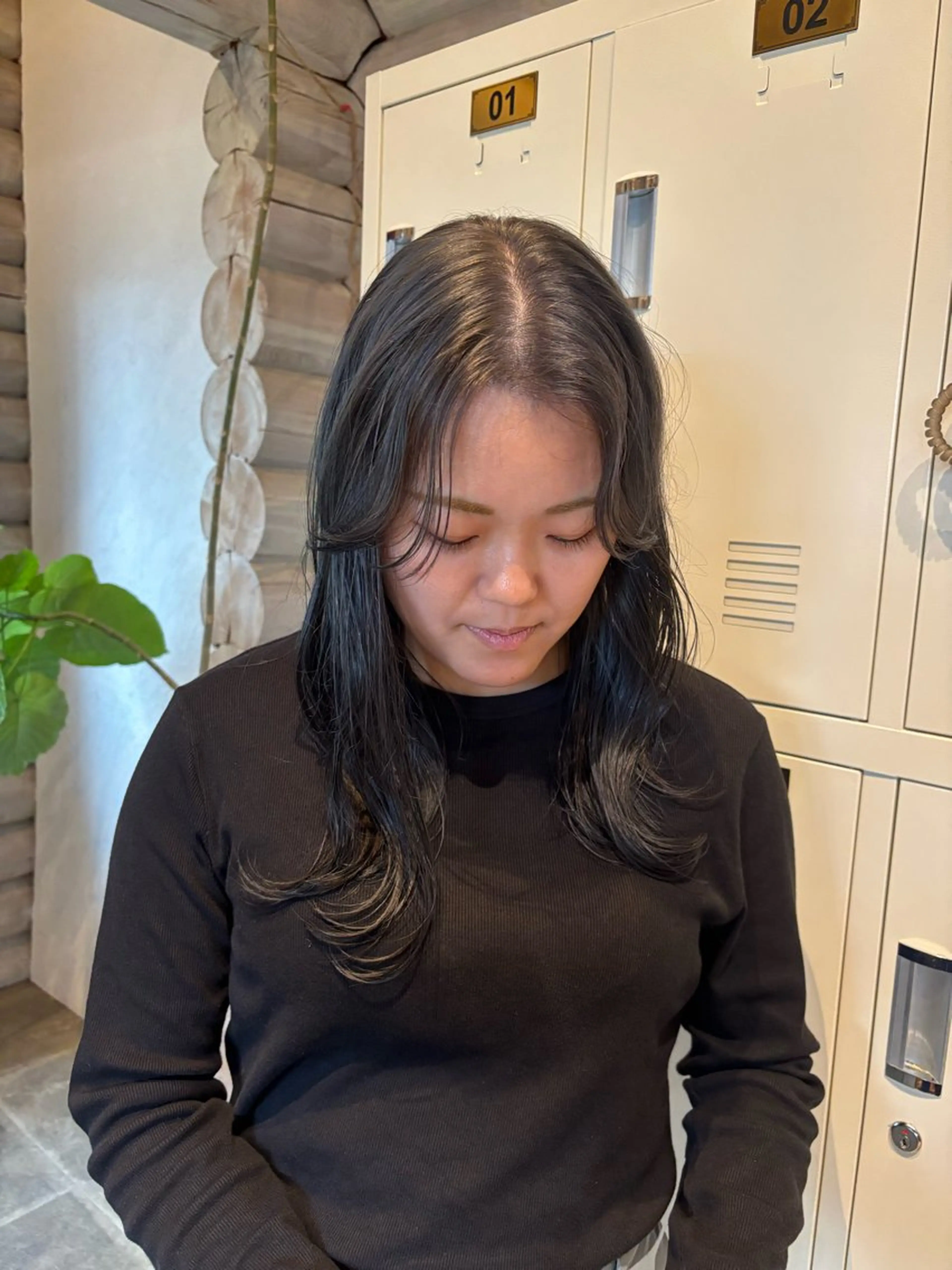 セミロング カラー ブリーチ 透明感カラー カット ヘアカラー トリートメント ハイトーン/透明感 カラー🤍こころのヘアスタイル