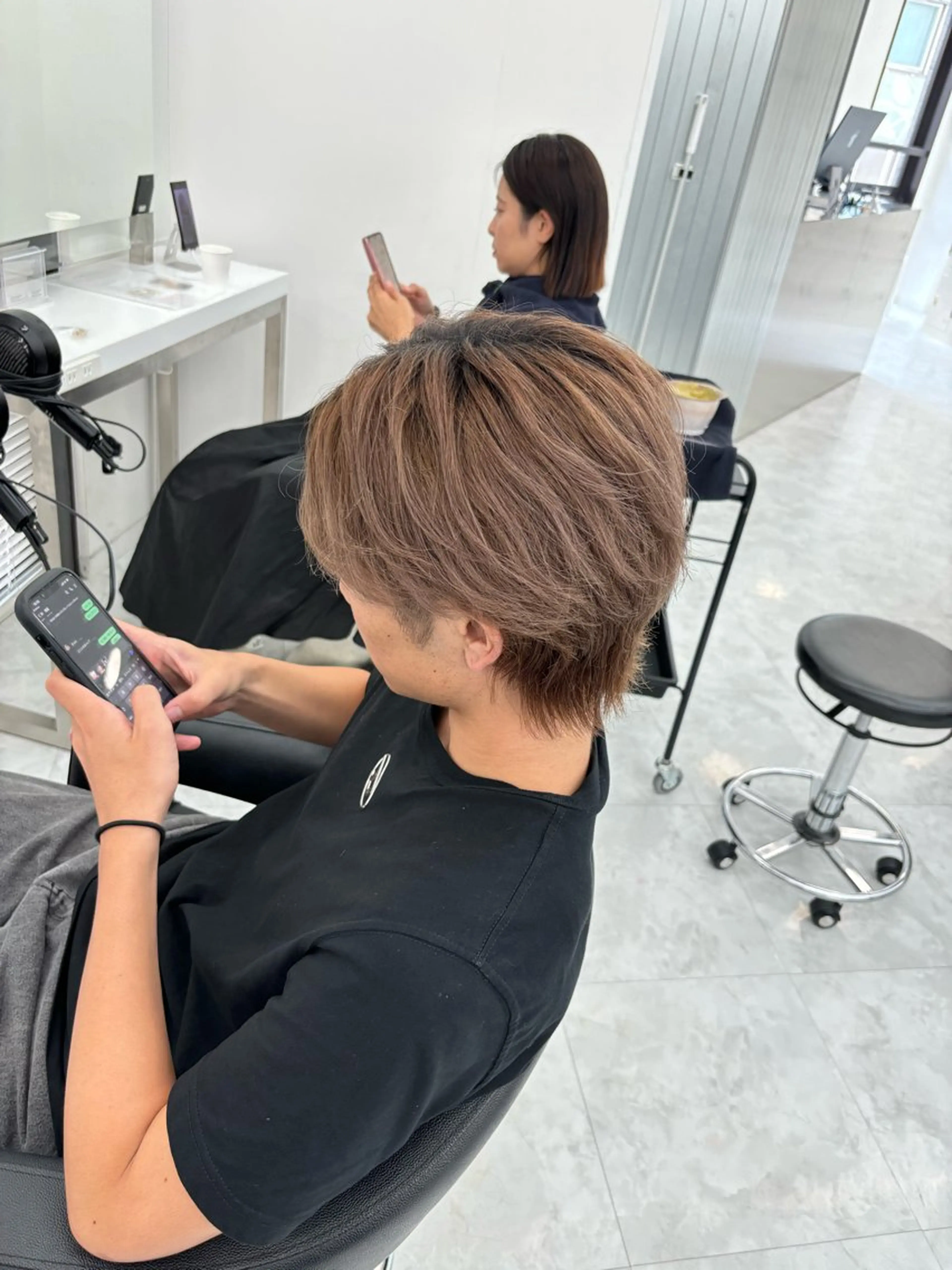 ショート メンズ カット ヘッドスパ ヘアセット 透明感ハイトーン☁️ 斗和🫧天神のヘアスタイル
