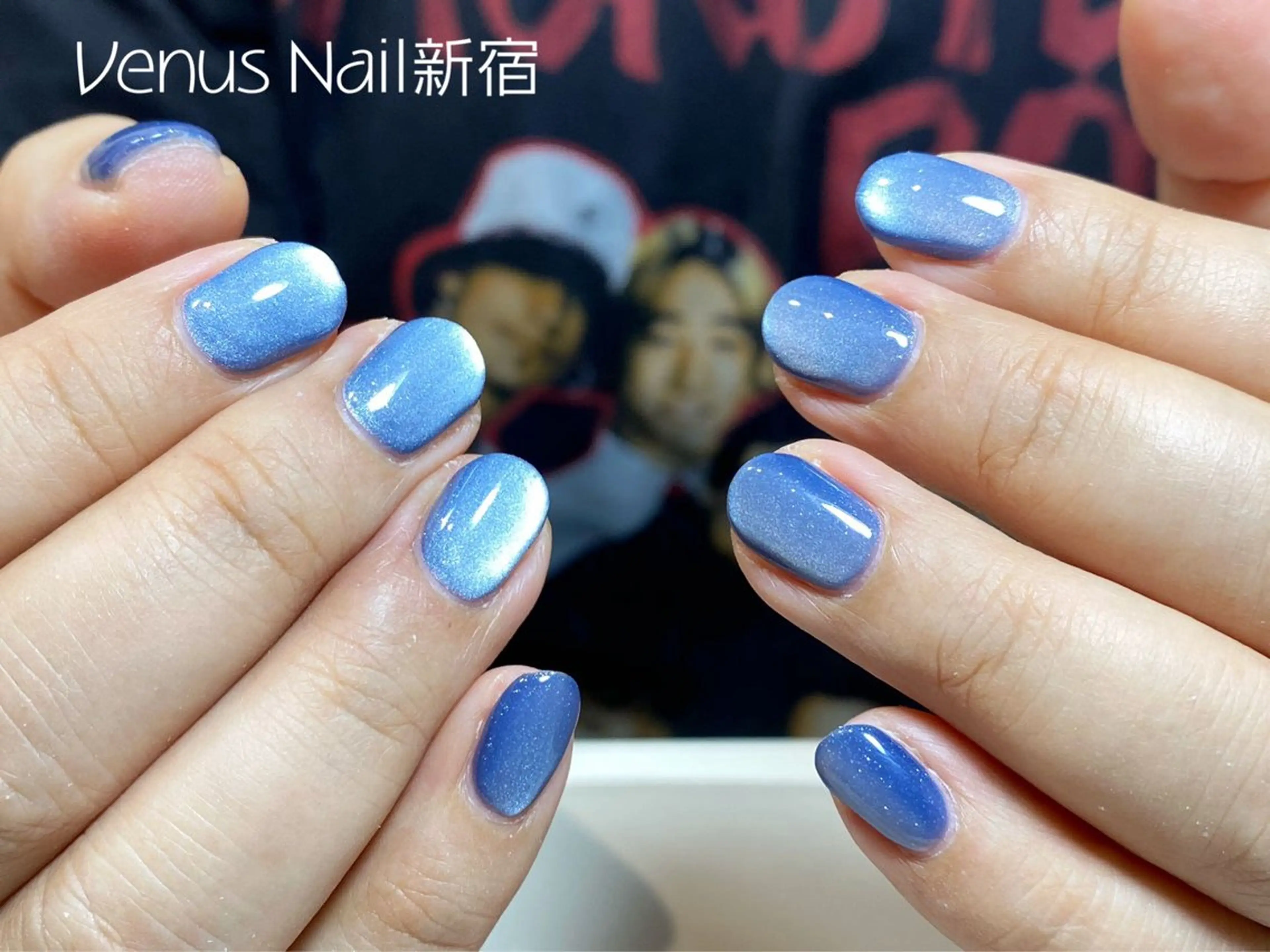 ネイル マグネットネイル 夏ネイル ハンドネイル Venusパラジェル 長さだし専門店のネイルデザイン