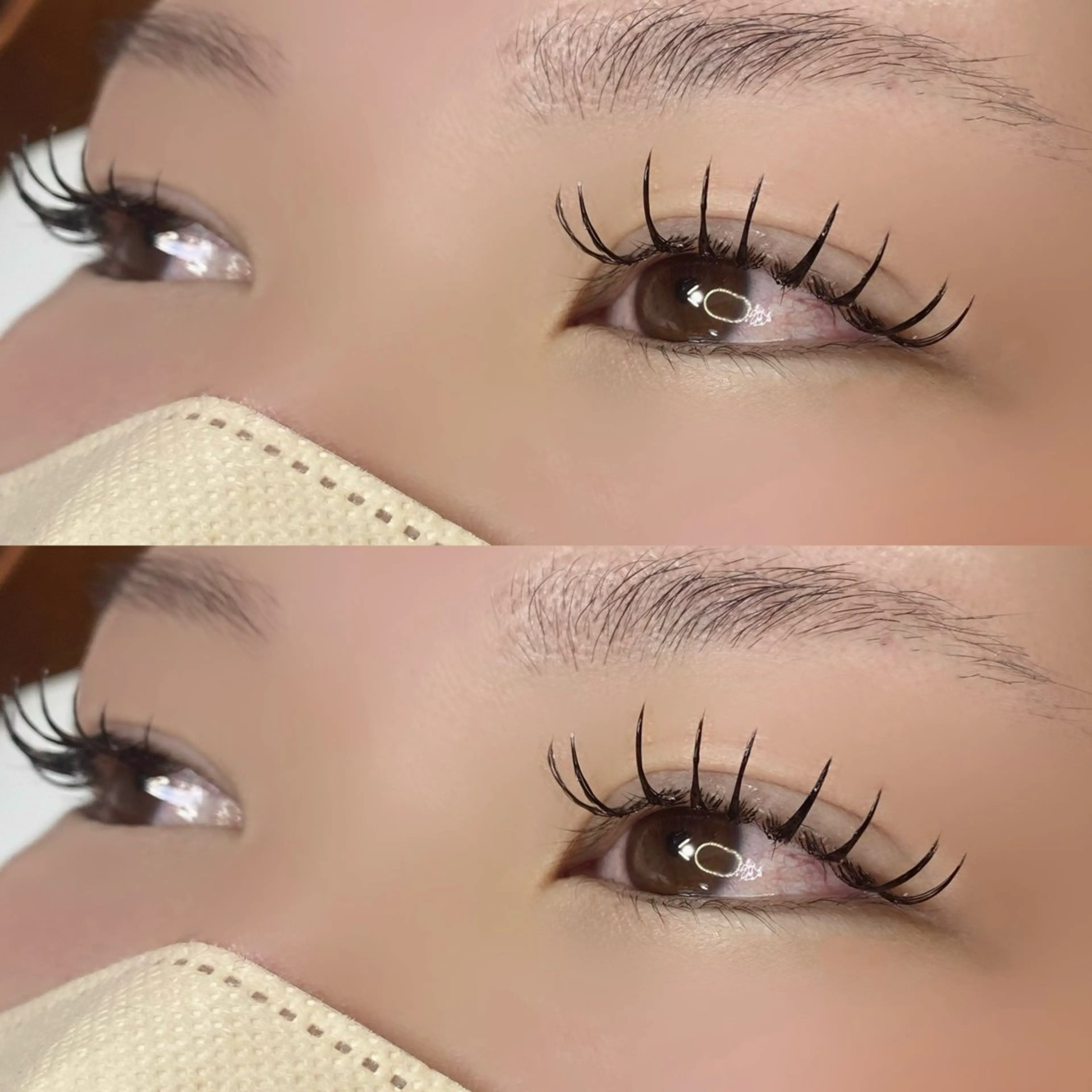 マツエク・マツパ フラットラッシュ REBYNA 【リバイン】のマツエク・マツパデザイン