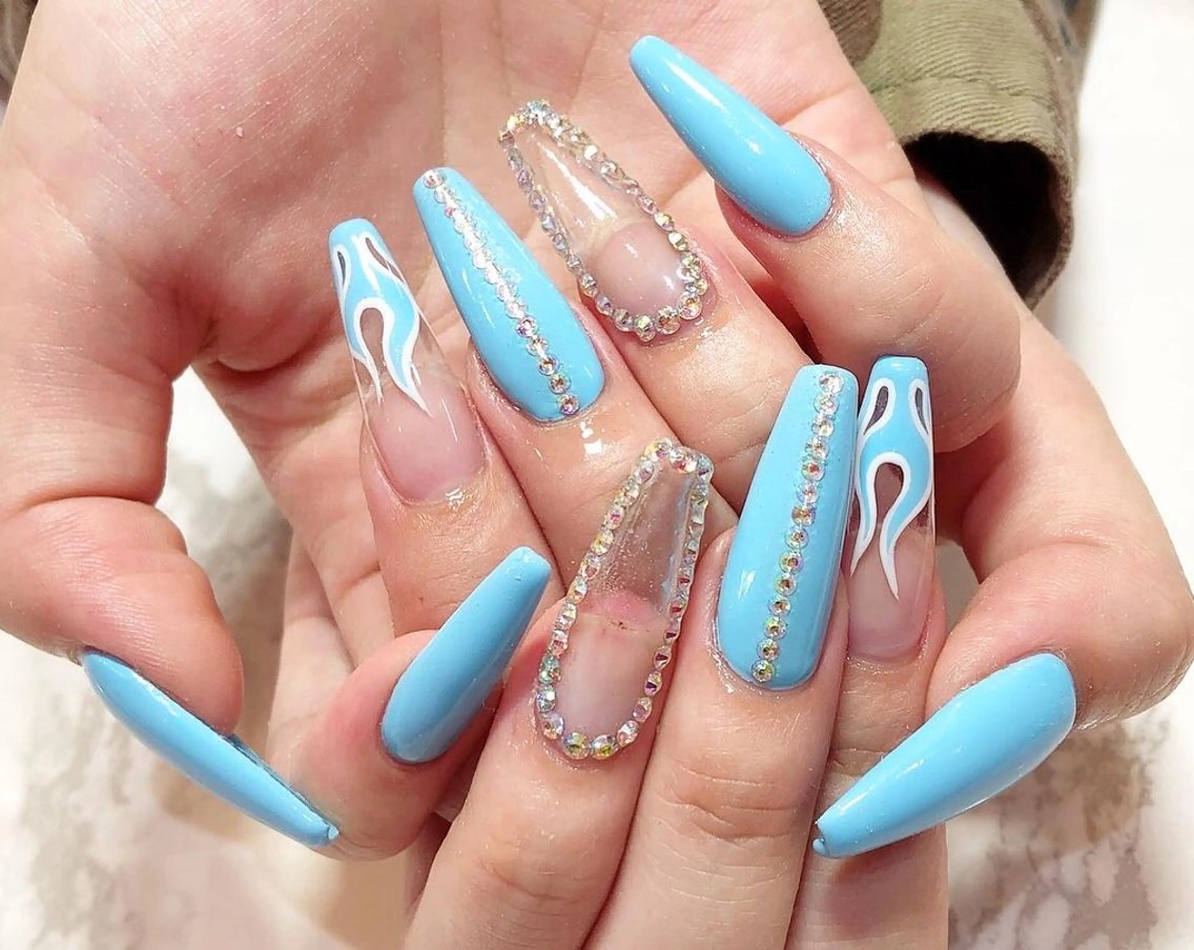 ロング カラー メンズ キッズ ネイル NAILSGOGO shibuyaのネイルデザイン