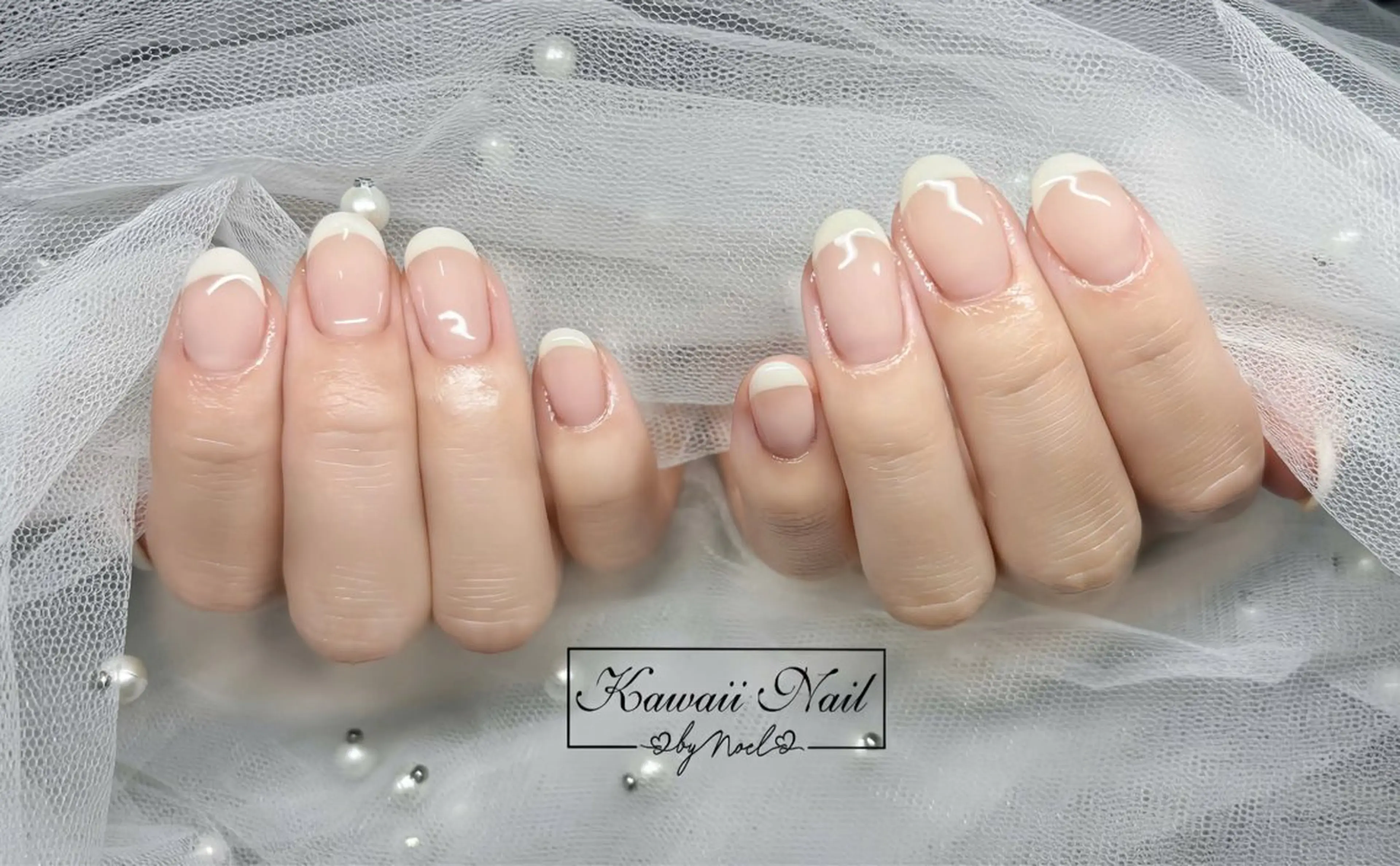 ネイル アートネイル フットネイル フレンチネイル ジェルネイル 韓国ネイル ハンドネイル フットネイル ハンドケア Kawaii Nail Salon所属・Kawaii-jp Tomisatoのネイルデザイン