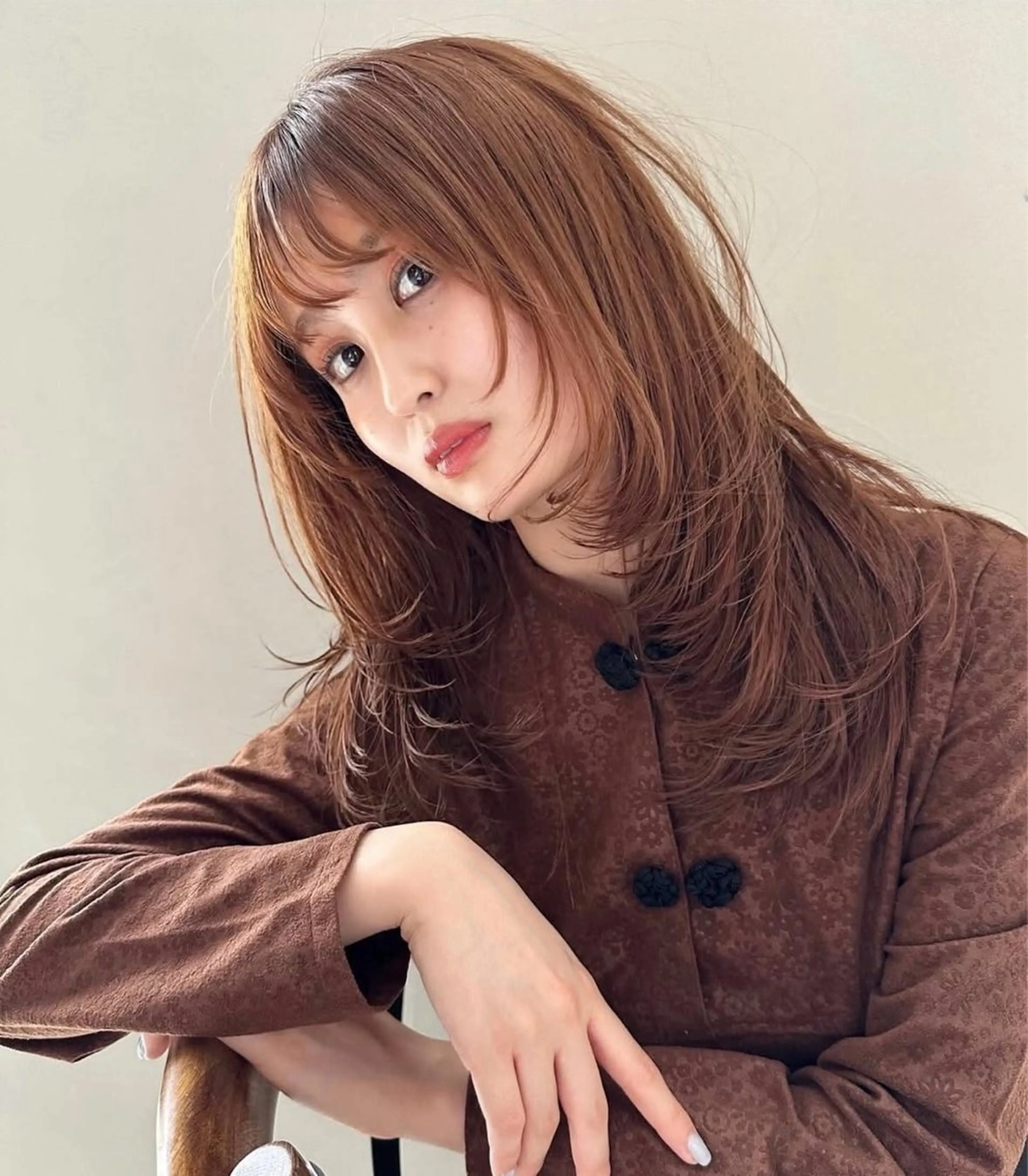 セミロング 大野 真央のヘアスタイル
