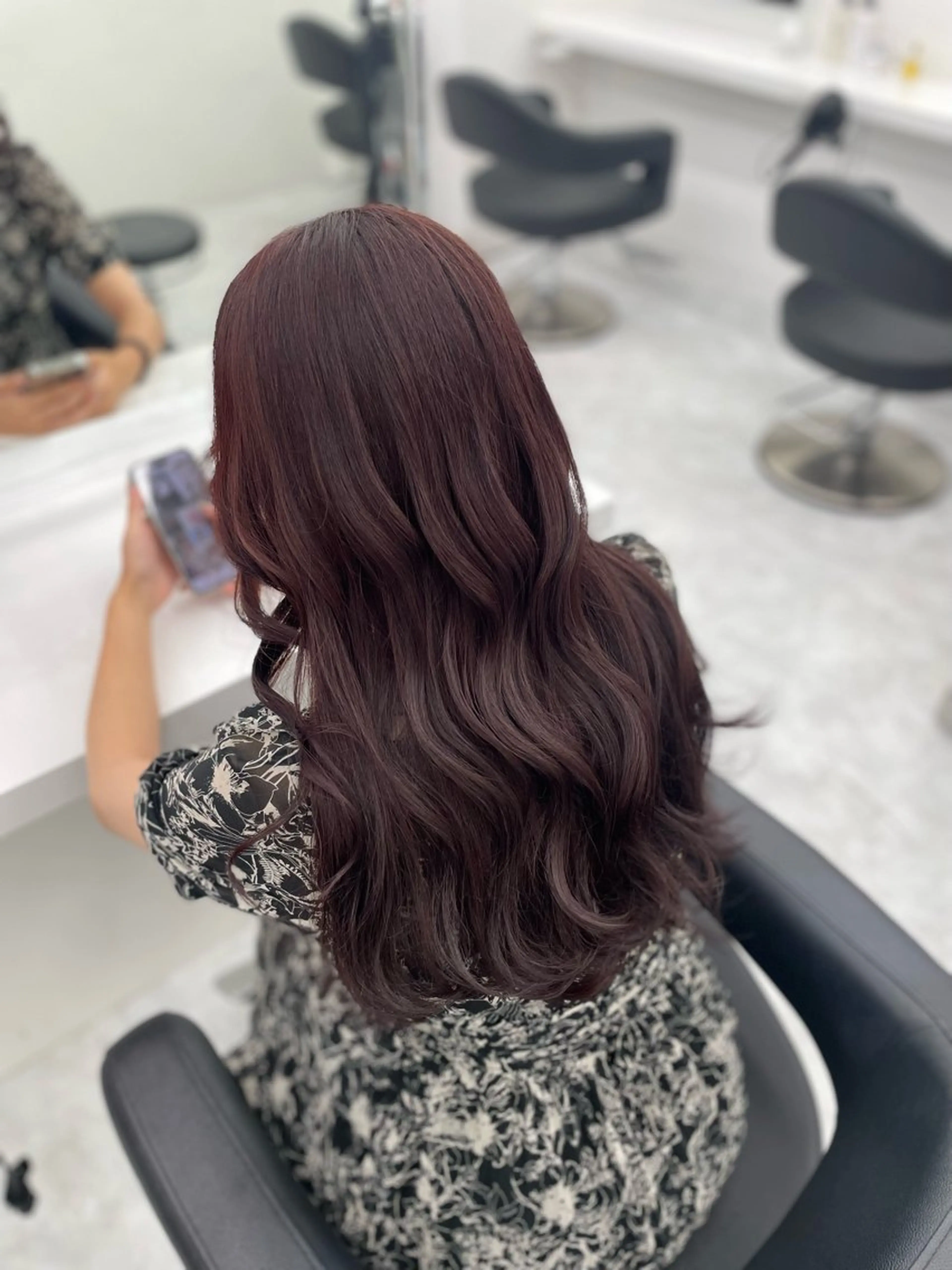 ロング カット ヘアカラー トリートメント ヘアセット GO TODAY SHAiR SALON所属・🤍韓国トレンド ヘア🤍miku🤍のヘアスタイル