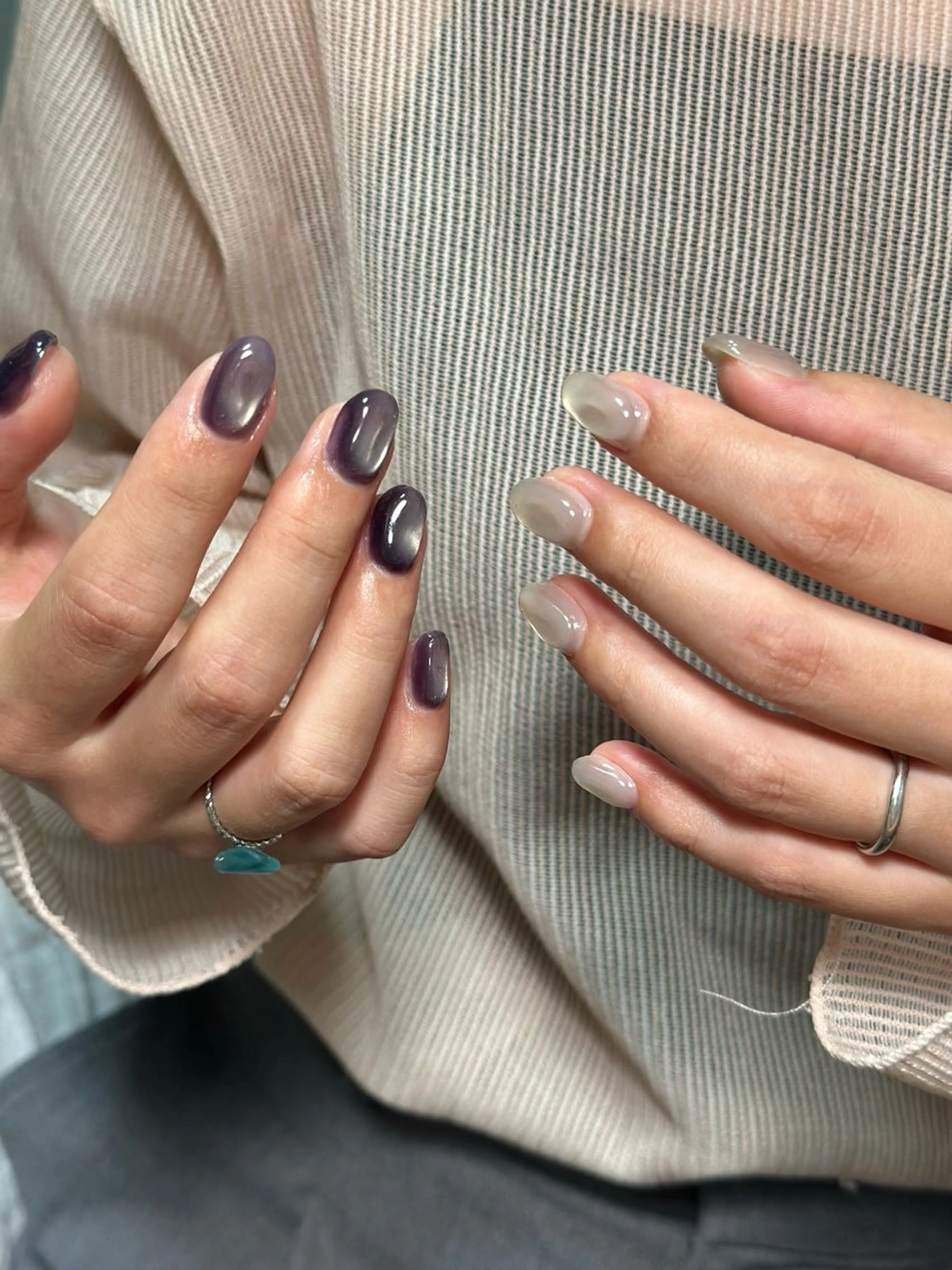 オフ込みうるうるマグネットネイル･:*+.♡(※メニュー画像のデザイン)の写真