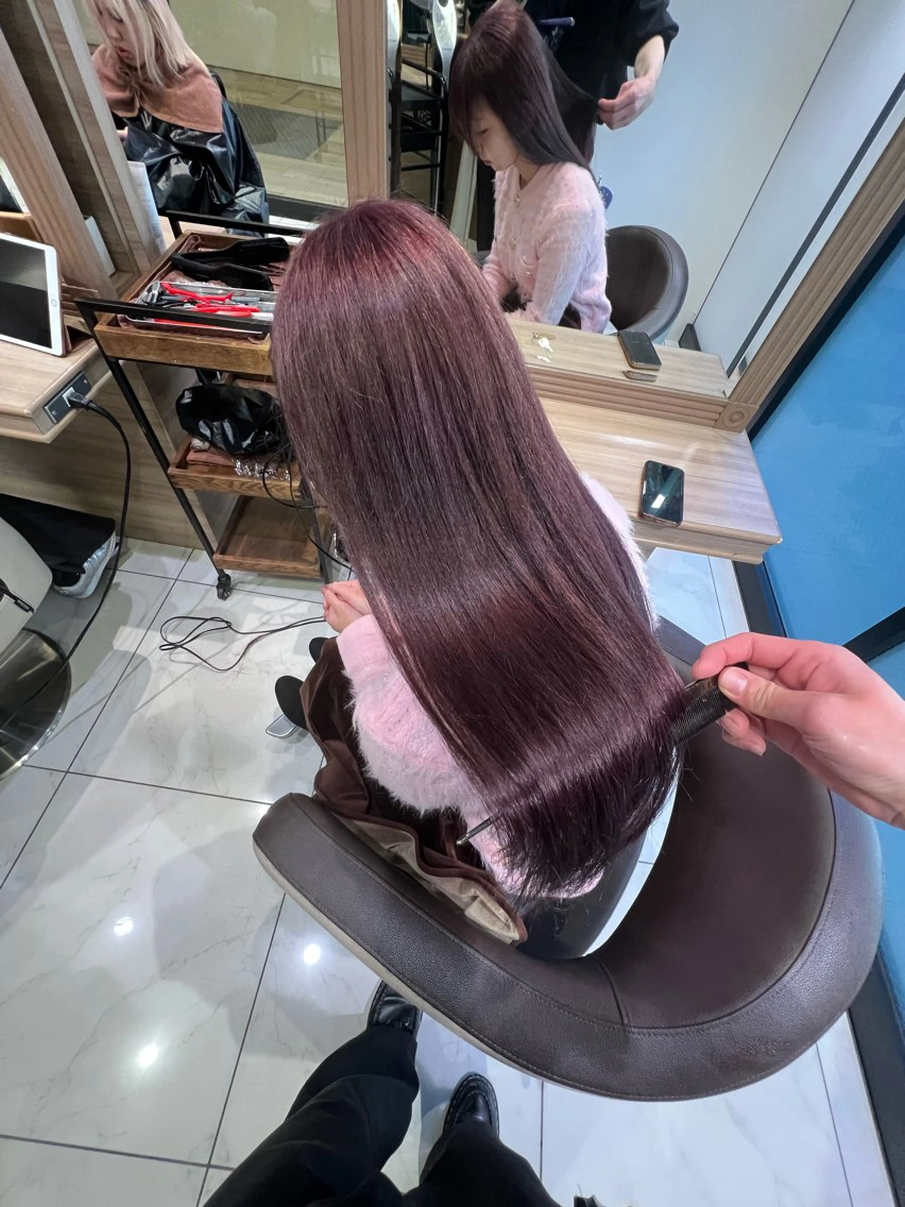 ロング カラー ヘアカラー トリートメント 艶髪ハイトーン 💎りゅうやのヘアスタイル
