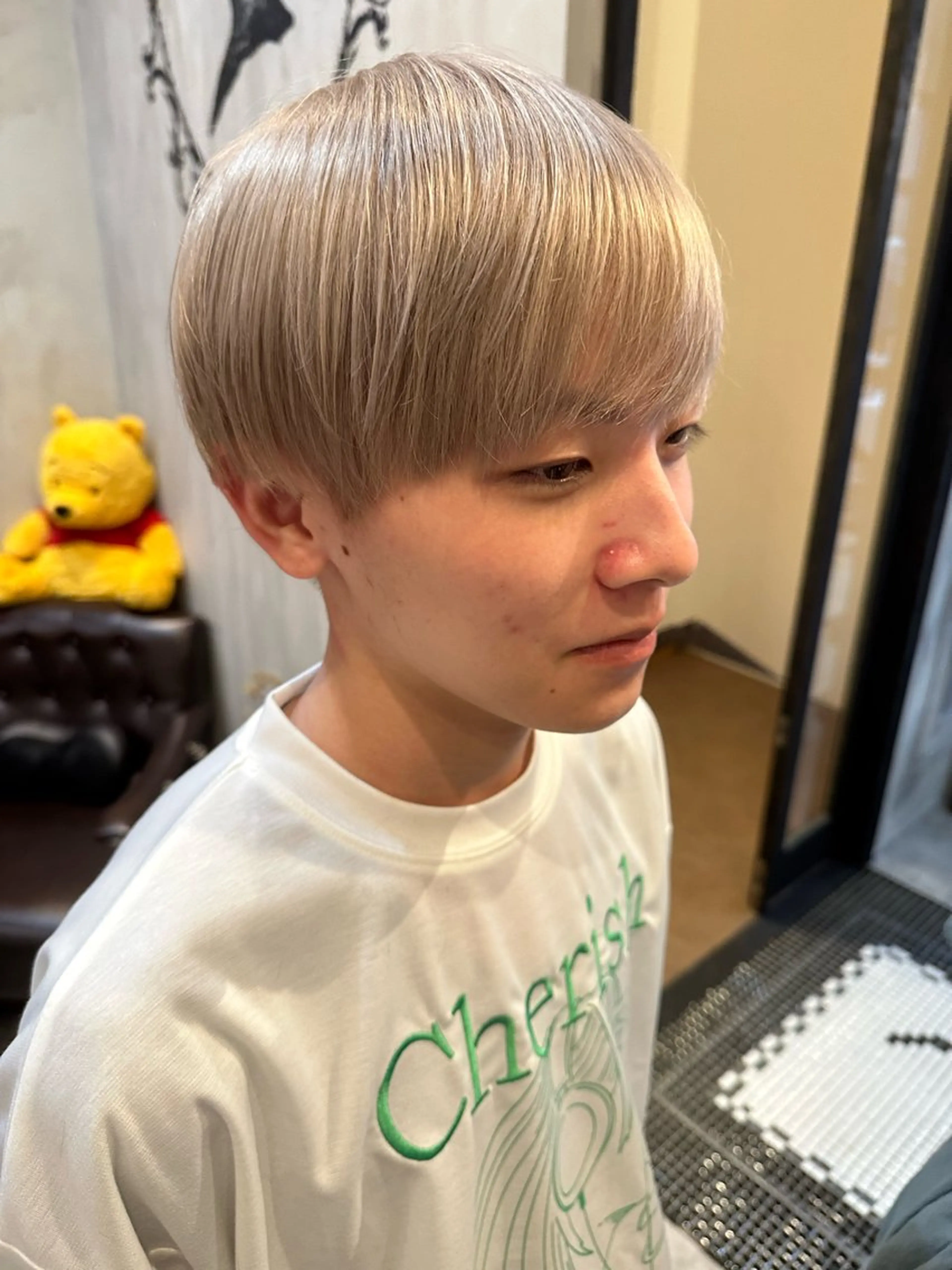 カラー メンズ メンズブリーチ ブリーチ パーマ 大須美容師 ぱるのヘアスタイル