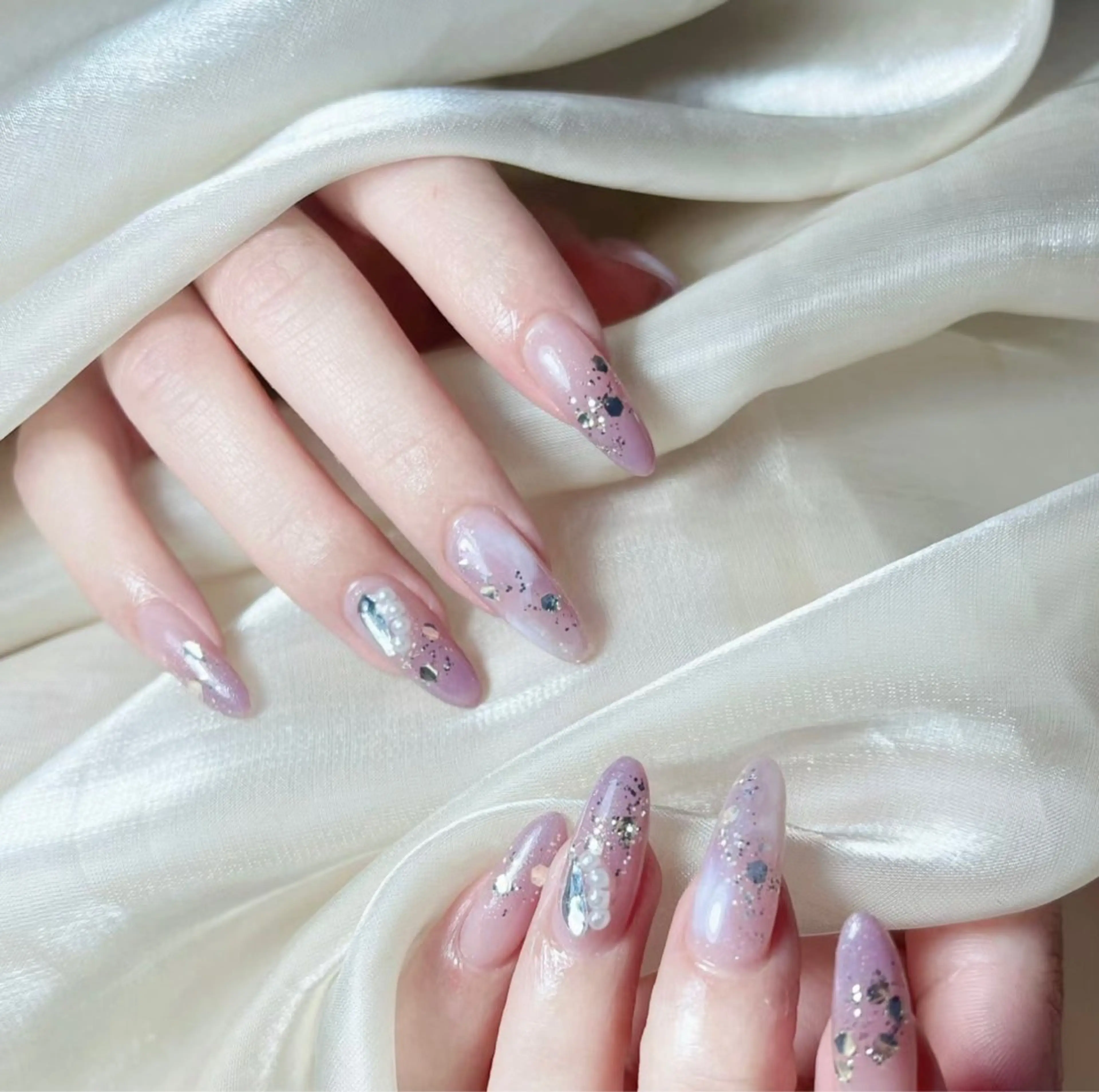 ネイル 長さ出し ネイルチップ ハンドネイル ハンドケア ⭐️Dreamy Nail⭐️のネイルデザイン