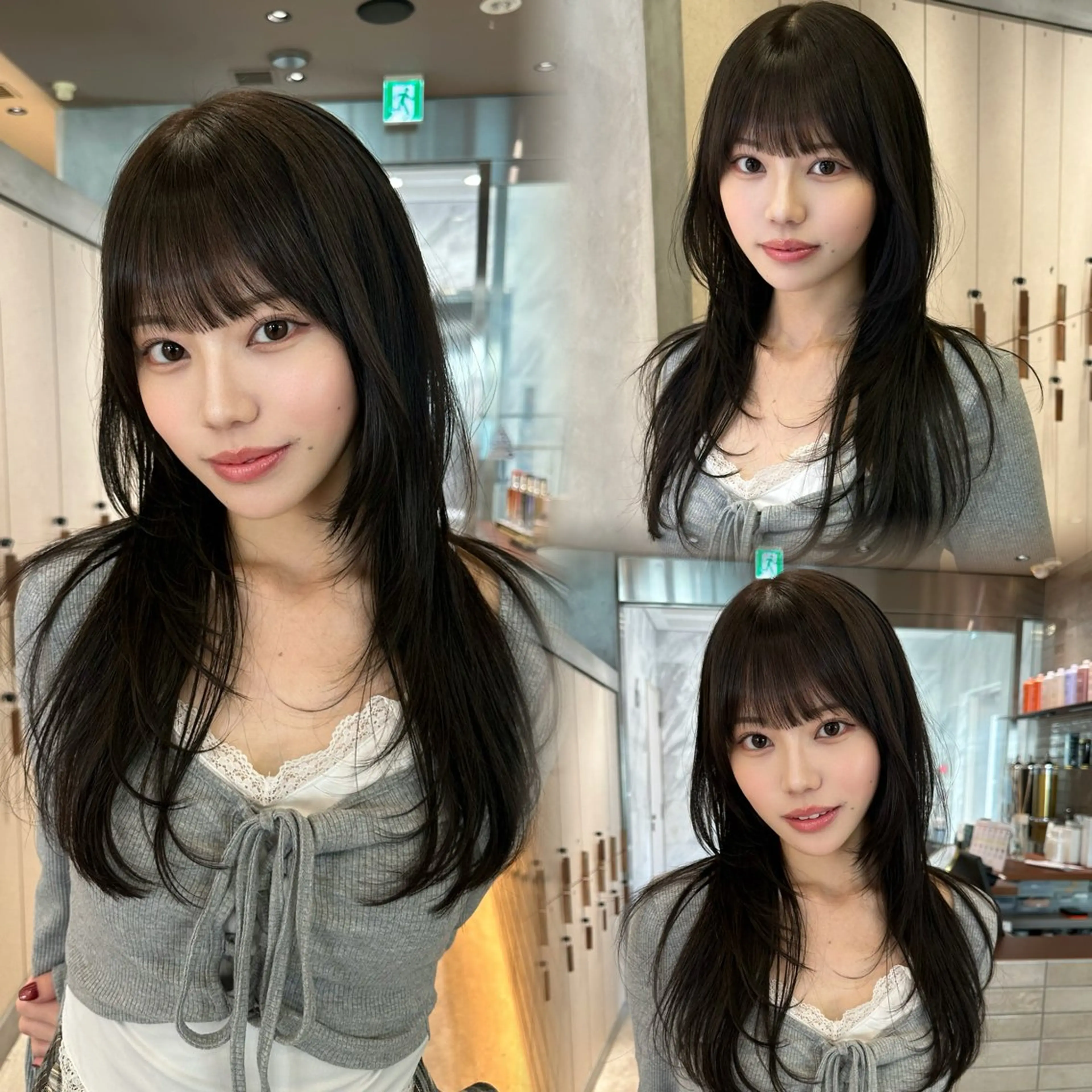 セミロング レイヤーカット 小顔カット カット ヘアカラー トリートメント ヘアセット 銀座副店長/レイヤー /韓国ヘア/髪質改善のヘアスタイル