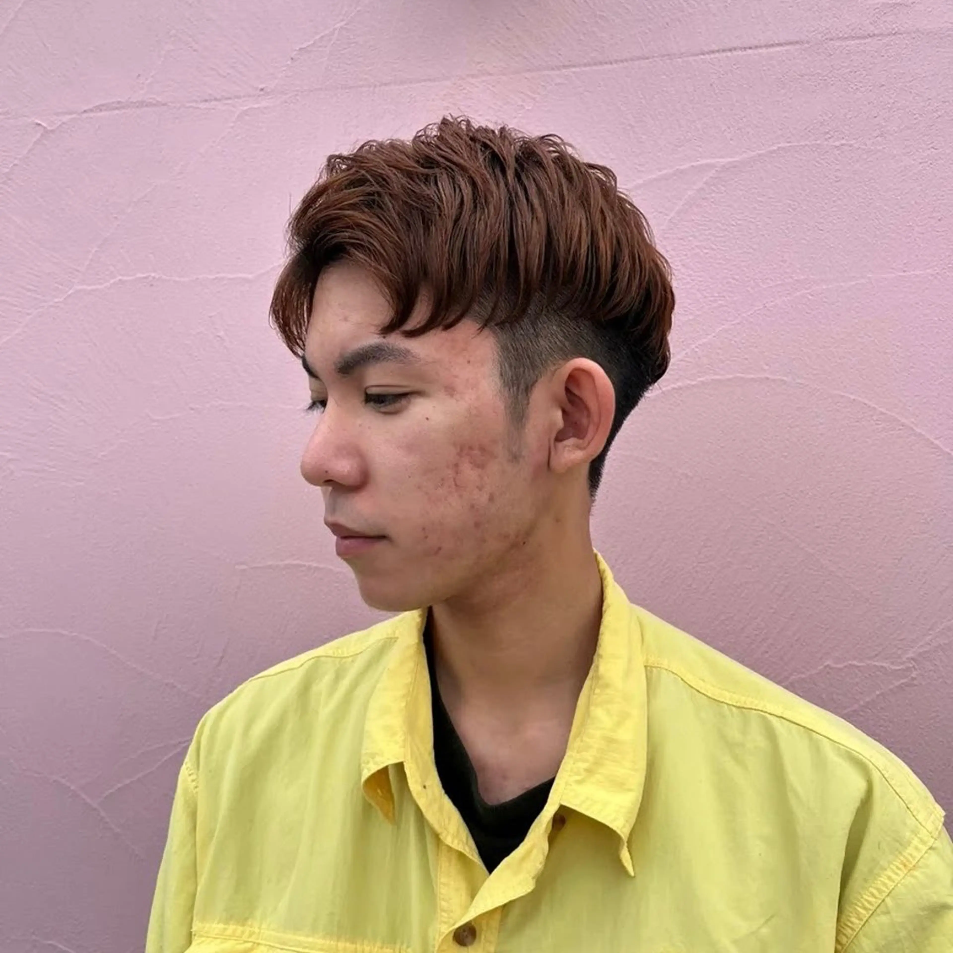 ショート パーマ メンズ フルールドソレイユ所属・♡ナナコ♡ レイヤー/艶髪のヘアスタイル