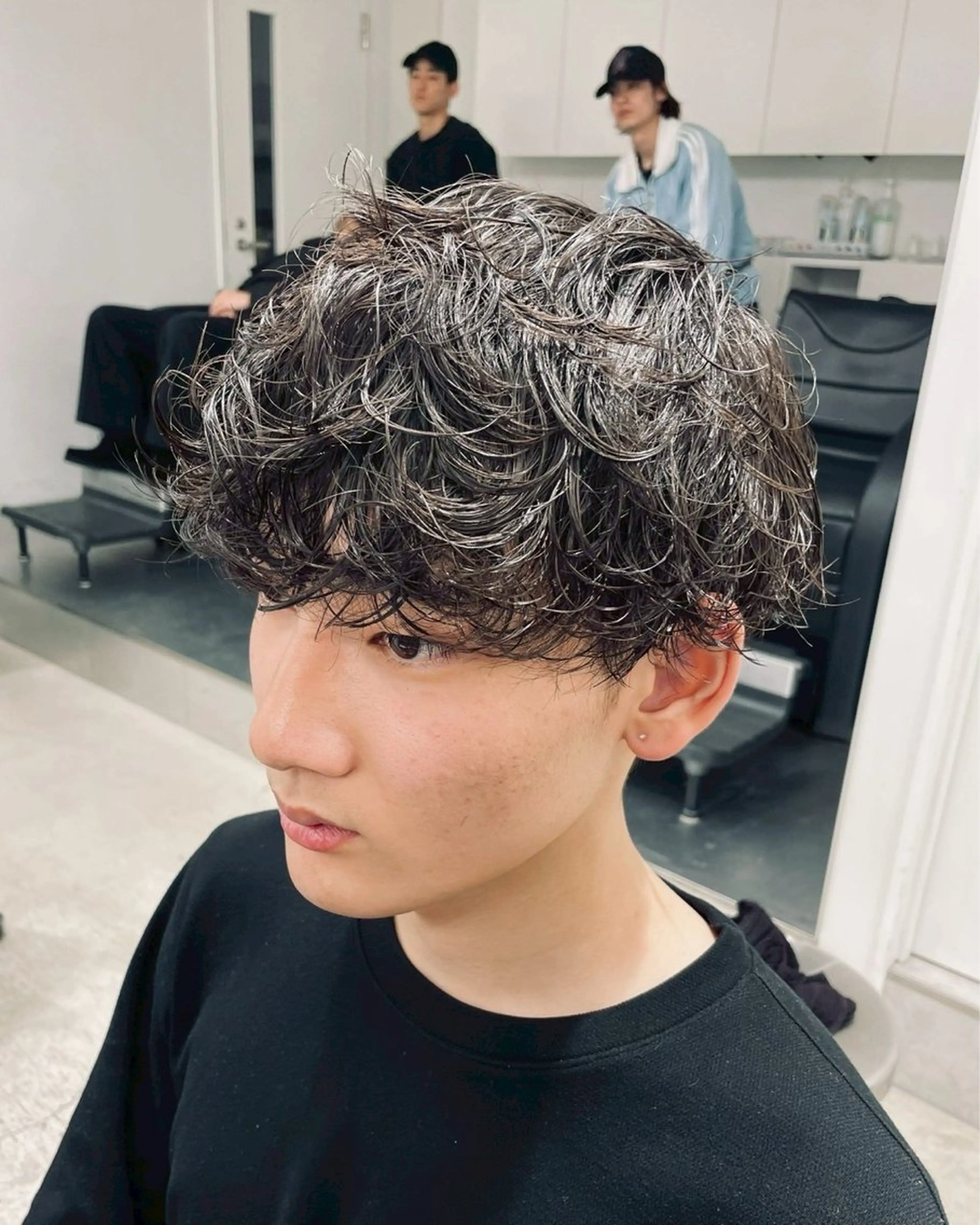 ショート パーマ メンズ カット パーマ 松井 生のヘアスタイル
