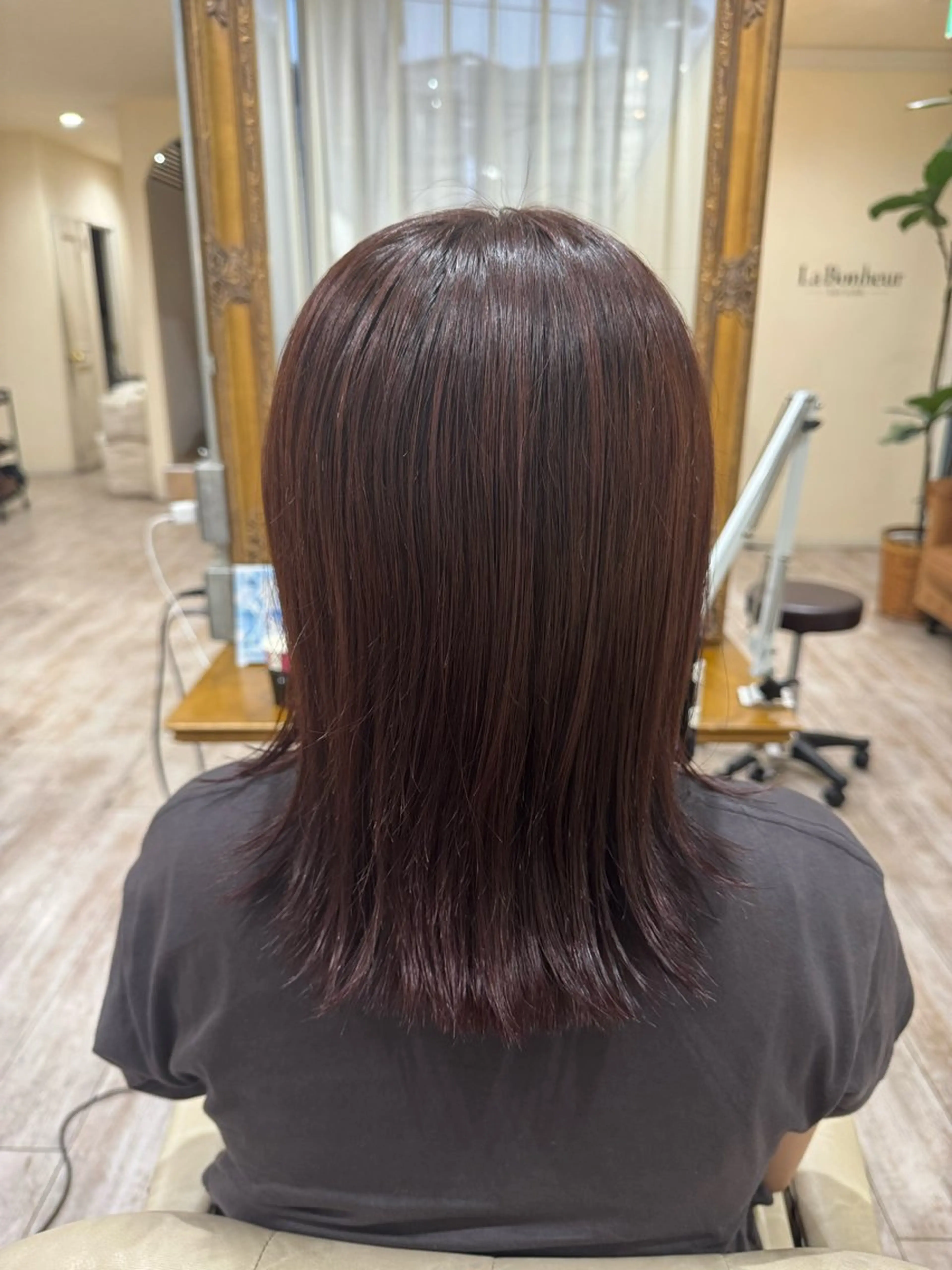 カラー 髪質改善 ヘアカラー トリートメント 新越谷ゆこ カラーモデルのヘアスタイル