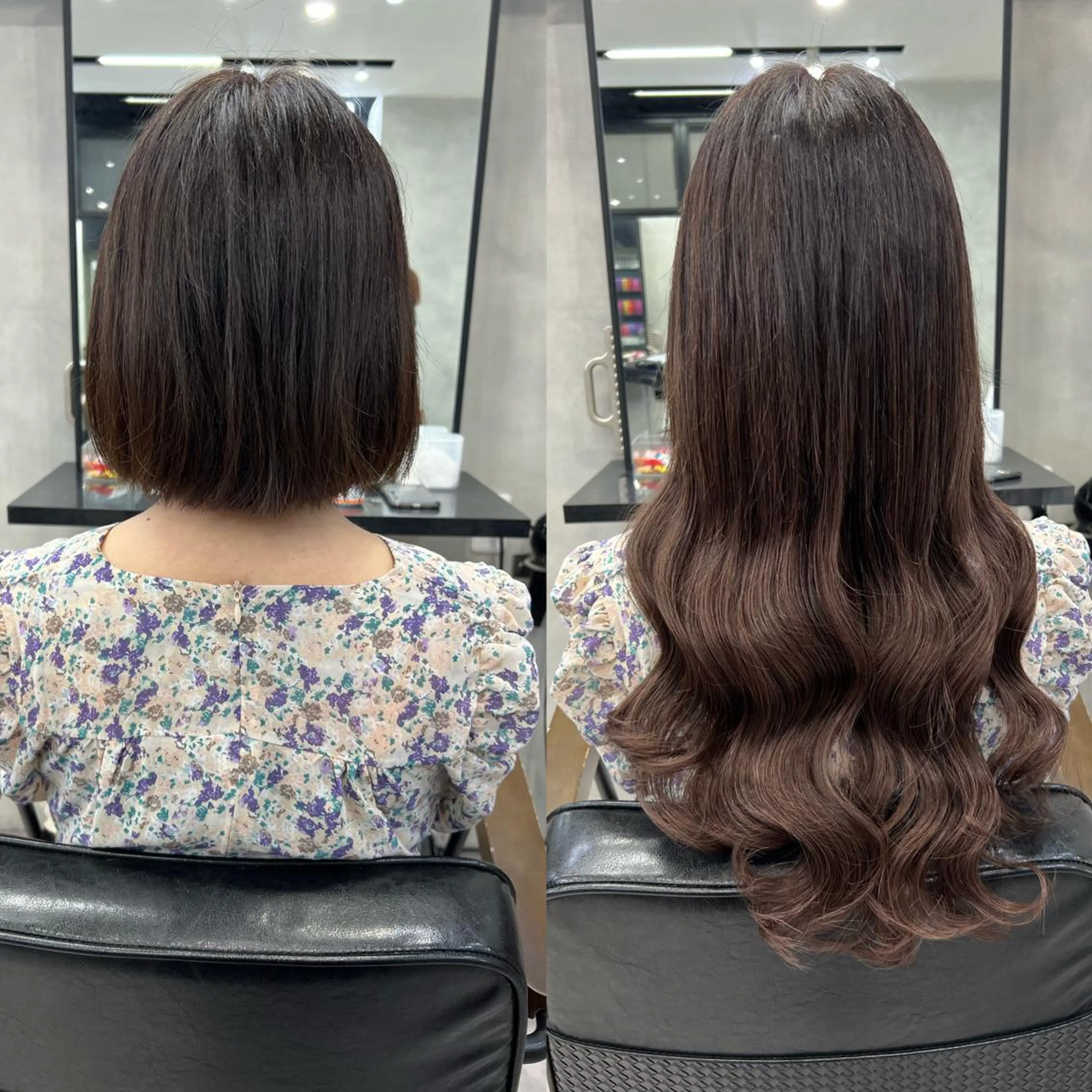 ロング カラー ヘアアレンジ シールエクステ アッシュ バレイヤージュ ベージュカラー 黒髪 カット ヘアカラー エクステ ar+ ❤︎ maiのヘアスタイル