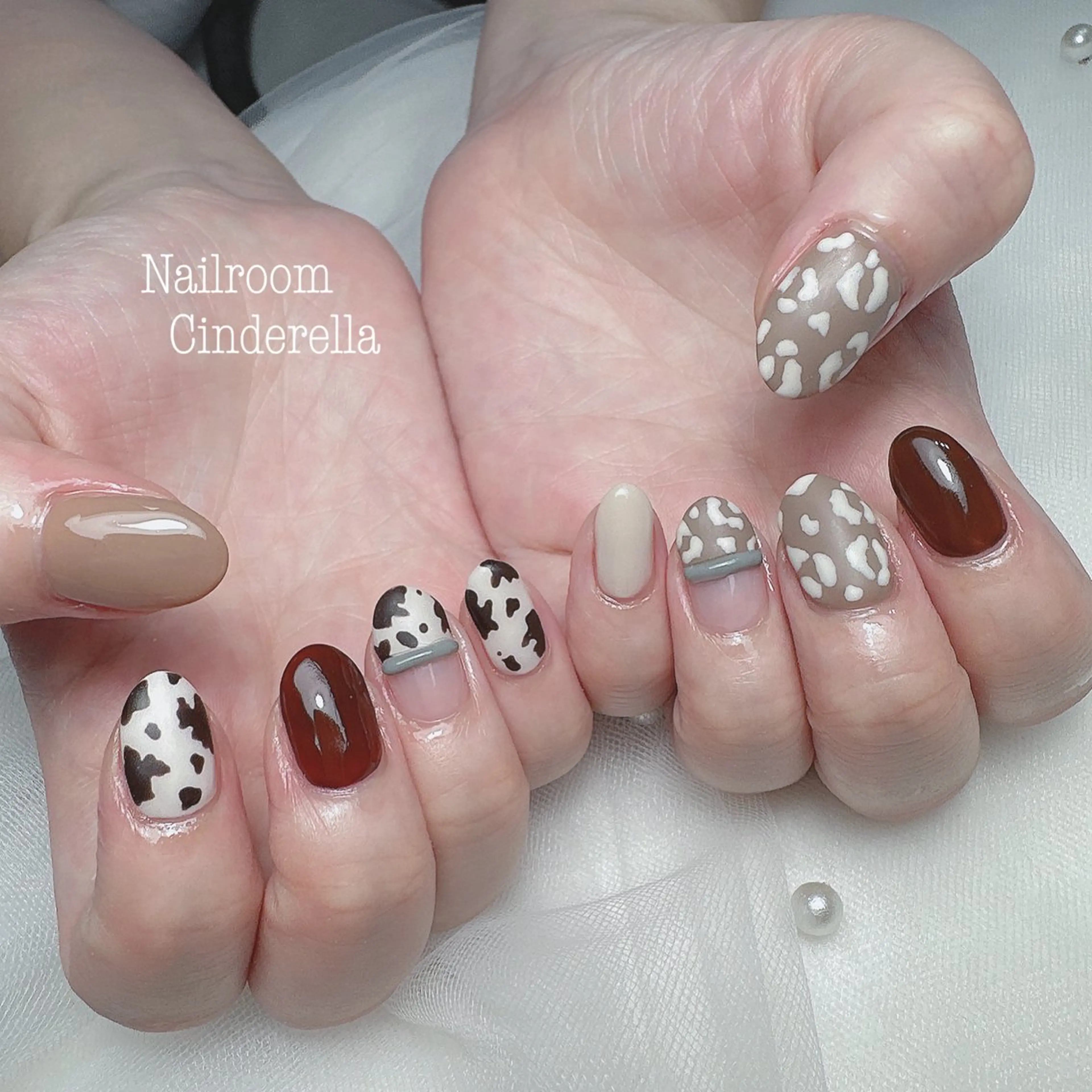 ネイル アニマル柄 Nailroom. Cinderellaのネイルデザイン