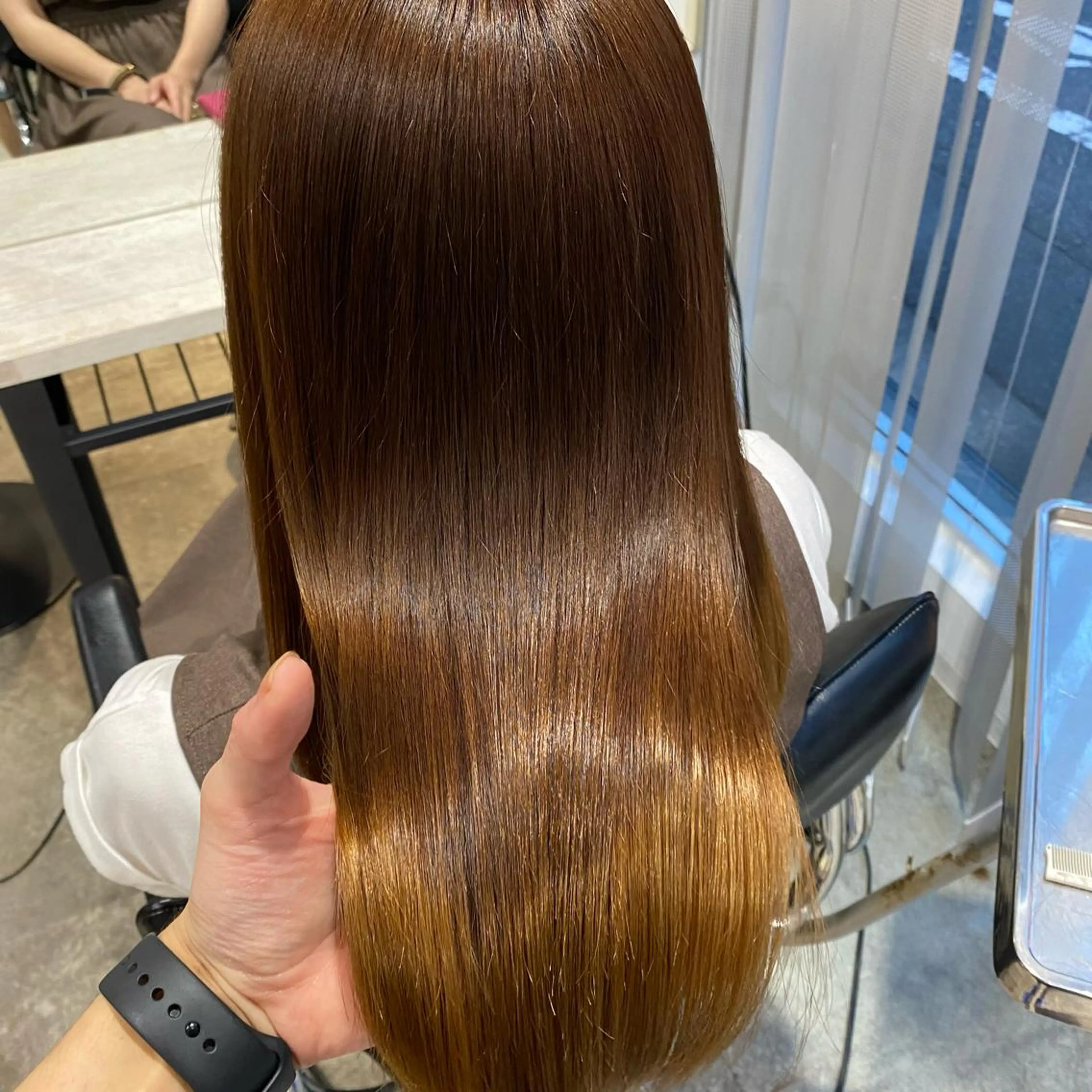 セミロング パーマ 伸ばしかけ 増子 祐太朗のヘアスタイル