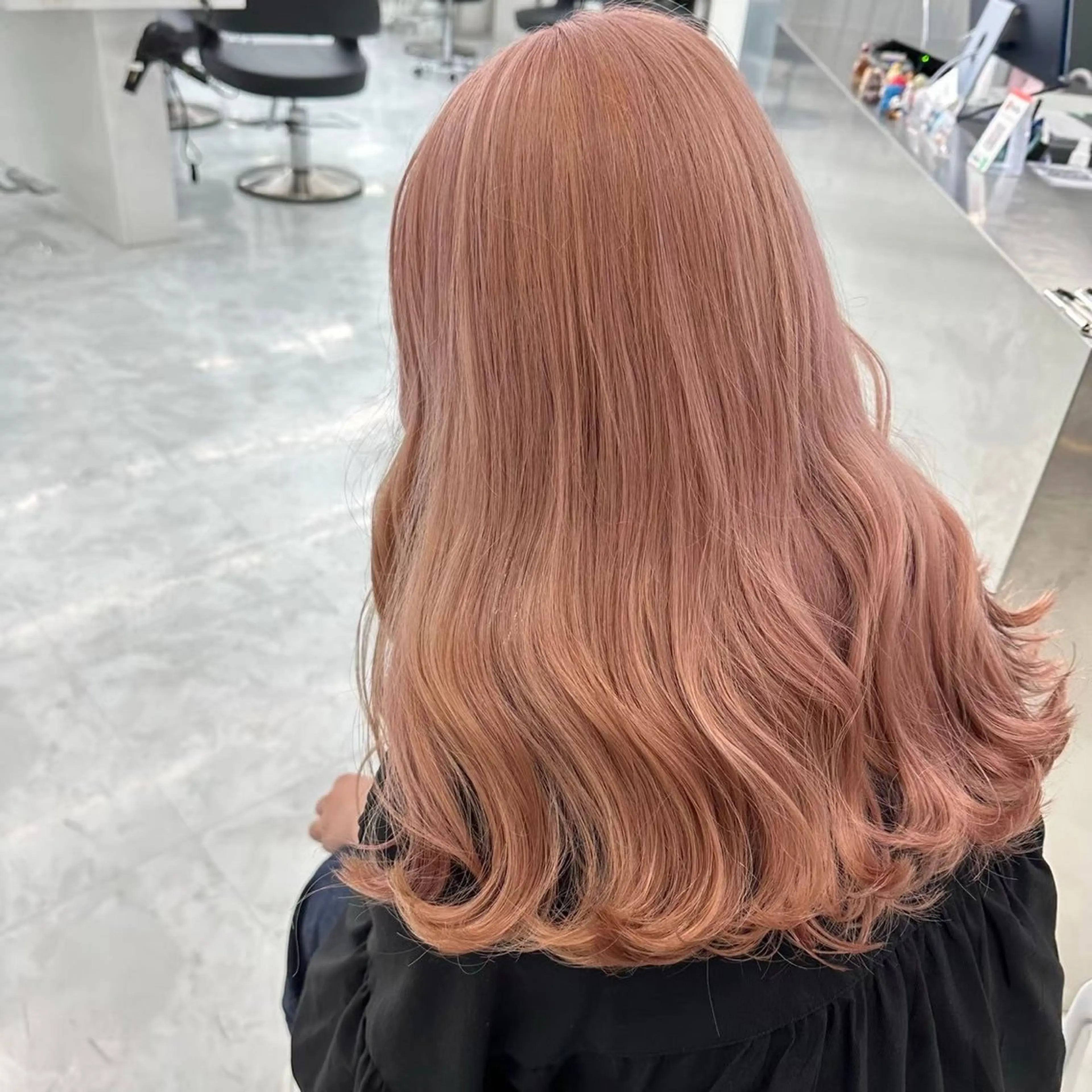 ロング カラー ヘアカラー ヘッドスパ ヘアセット 斗和🫧天神/ハイ トーン／透明感カラーのヘアスタイル