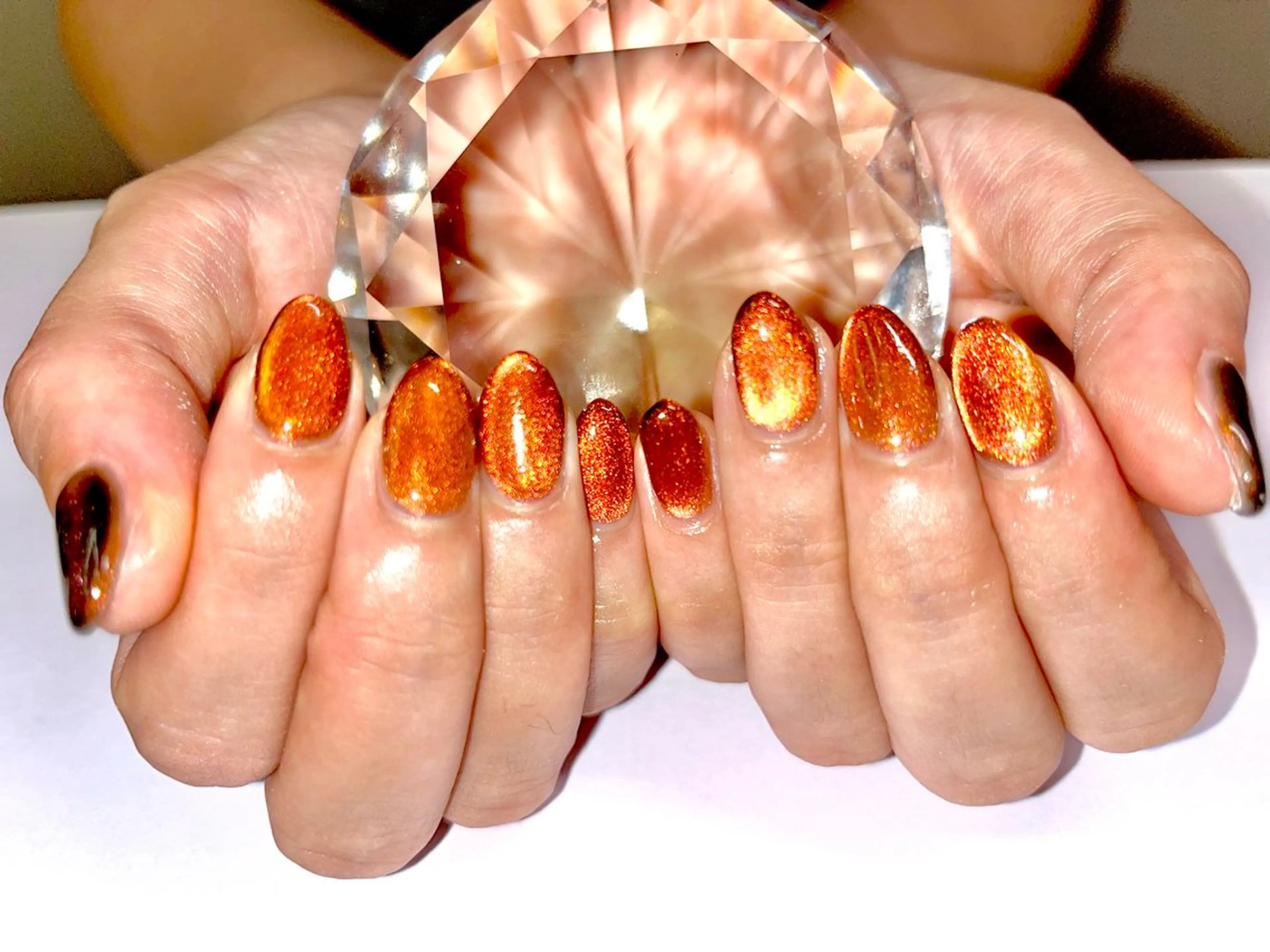 ネイル アートネイル マグネットネイル 持ち込み ニュアンスネイル オフィスネイル ハンドネイル N's Nailのネイルデザイン
