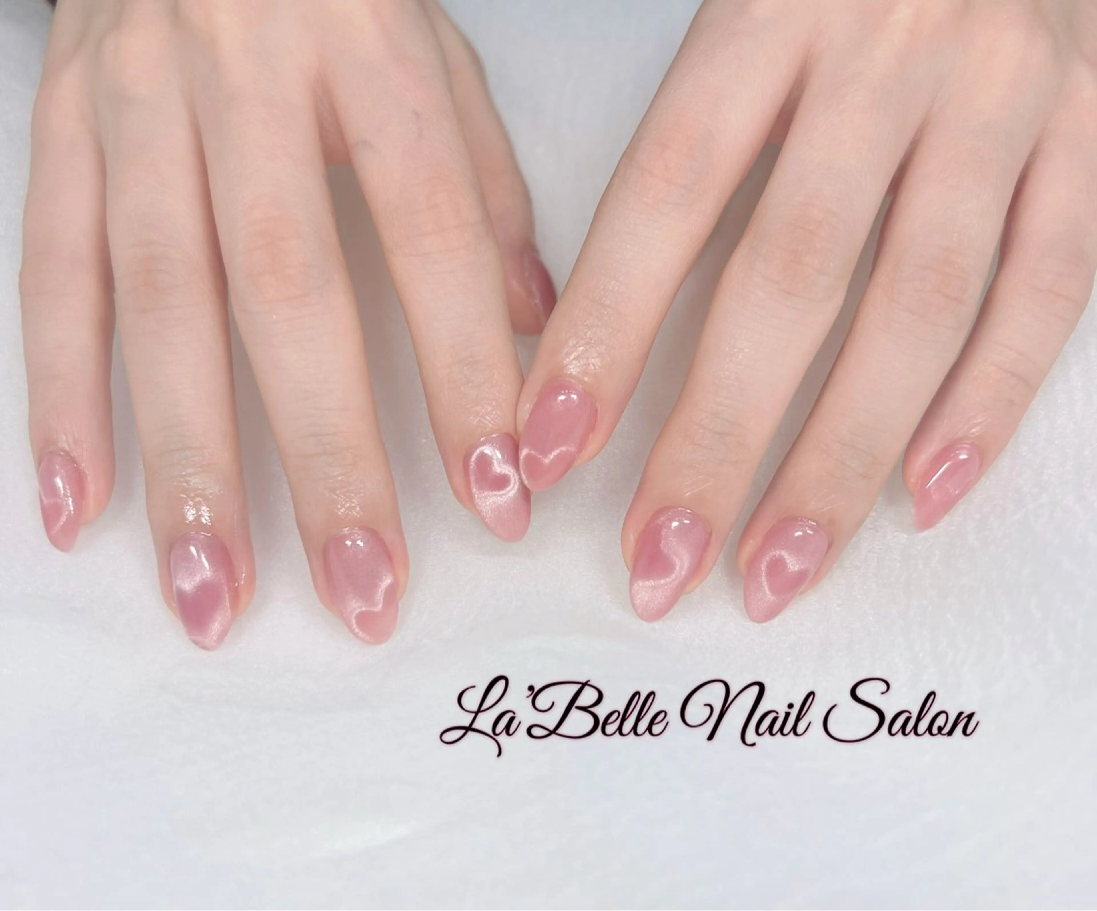 ネイル ハート ハンドネイル label nail salonのネイルデザイン