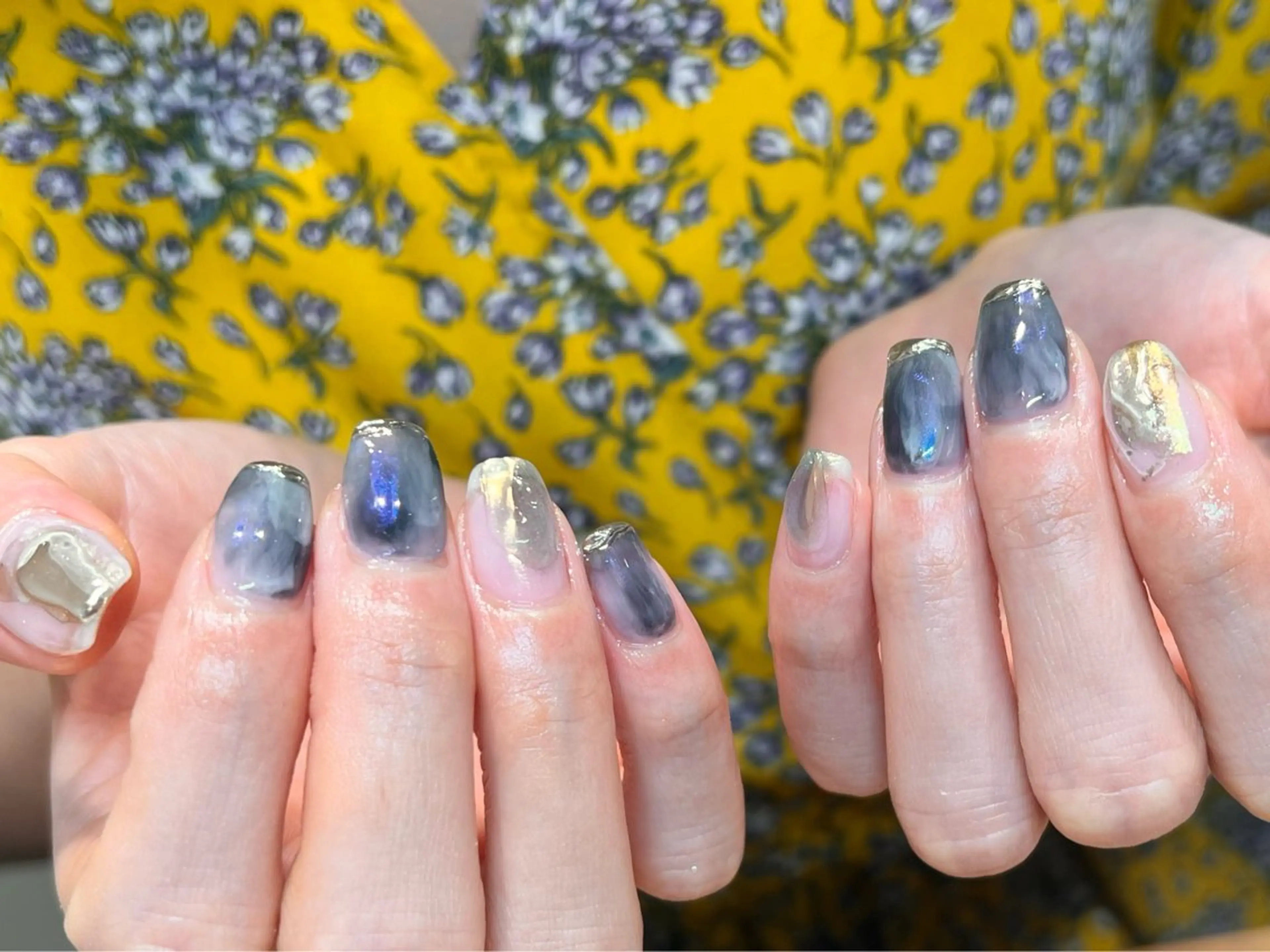 ネイル fumina 💚💛のネイルデザイン