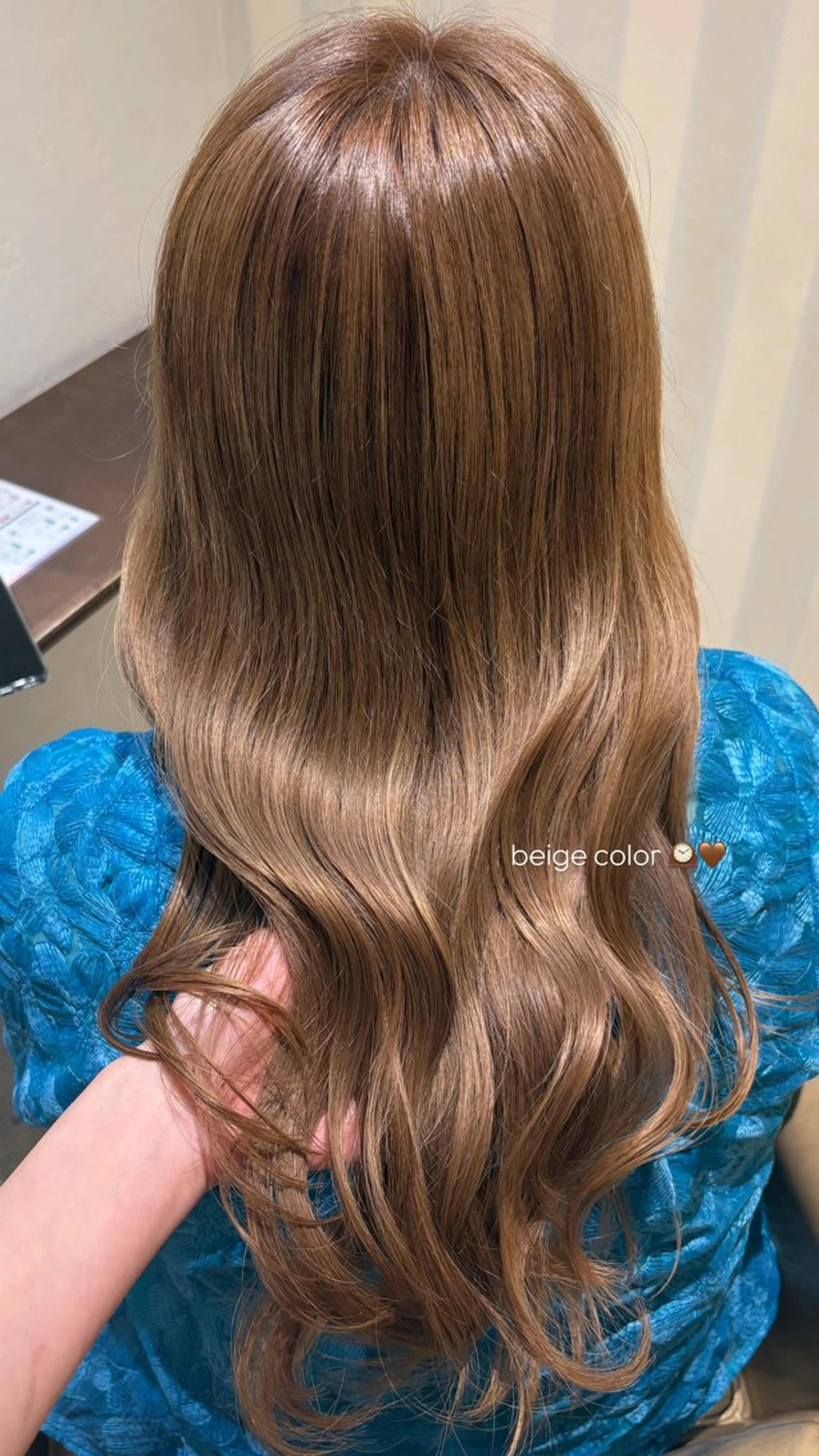 セミロング カット ヘアカラー なぎさ 心斎橋美容室のヘアスタイル