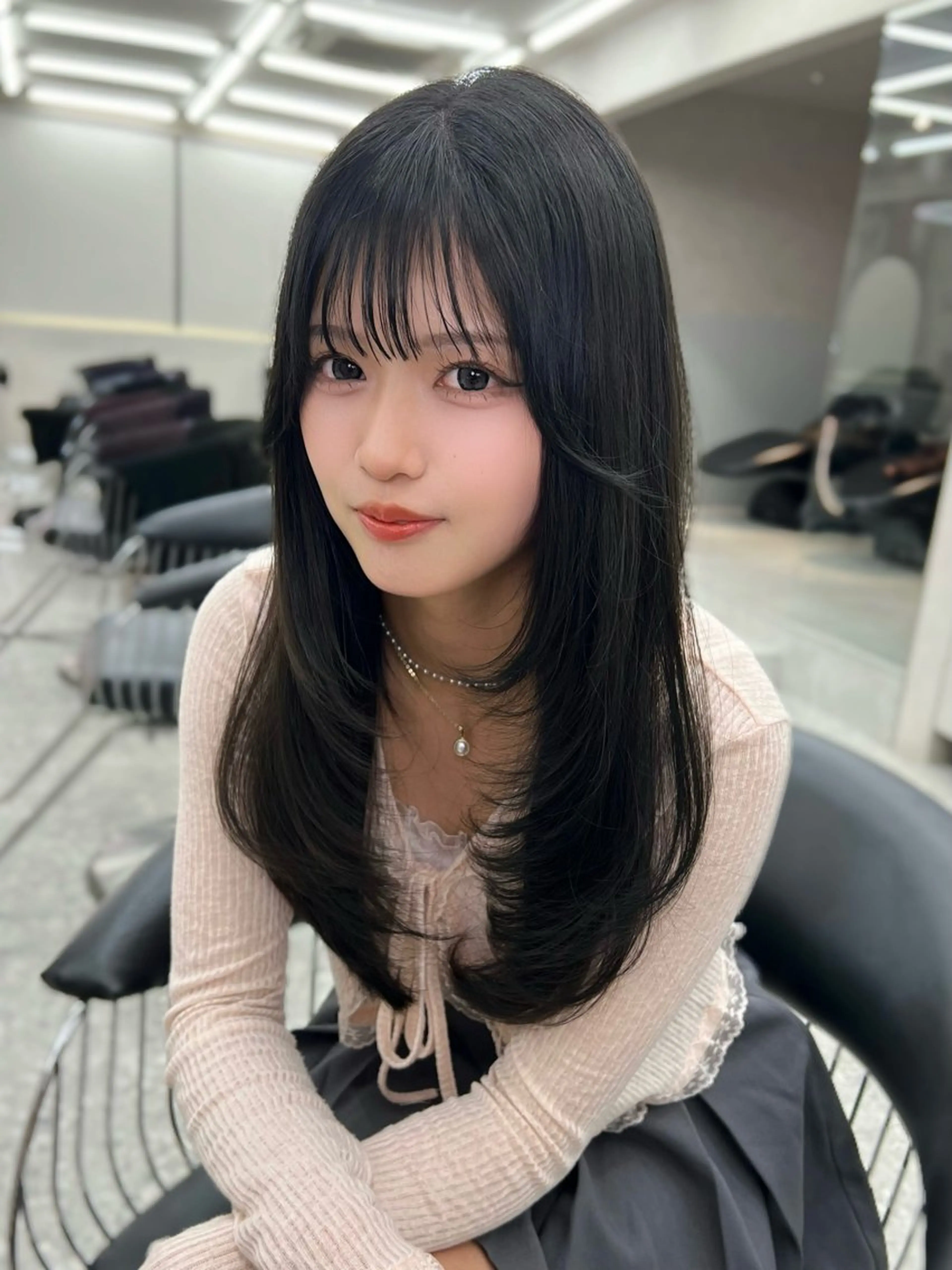 ロング カット ヘアカラー トリートメント 地毛風縮毛矯正 ☘️松井　傑のヘアスタイル