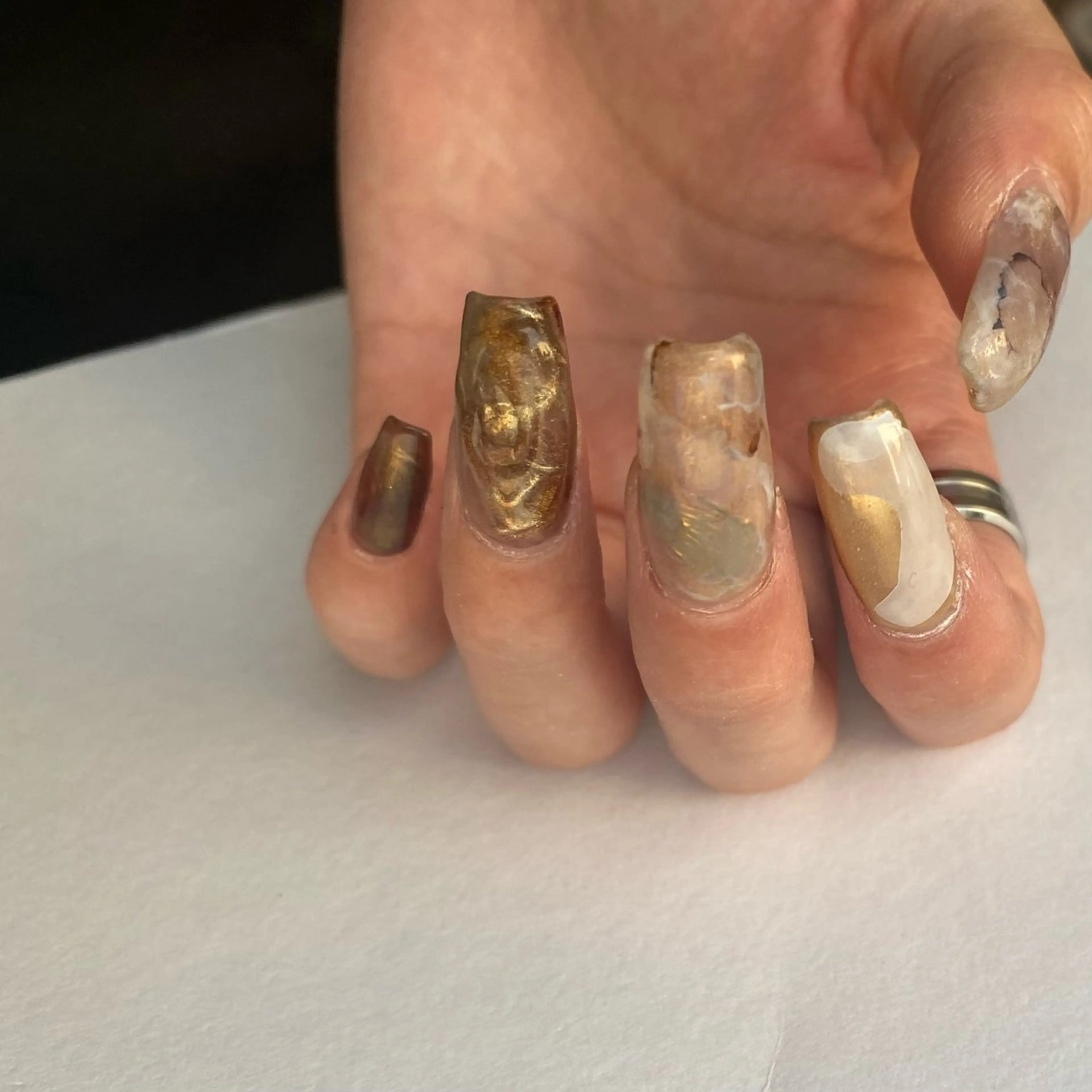 ネイル ニュアンスネイル scre as Etelのネイルデザイン