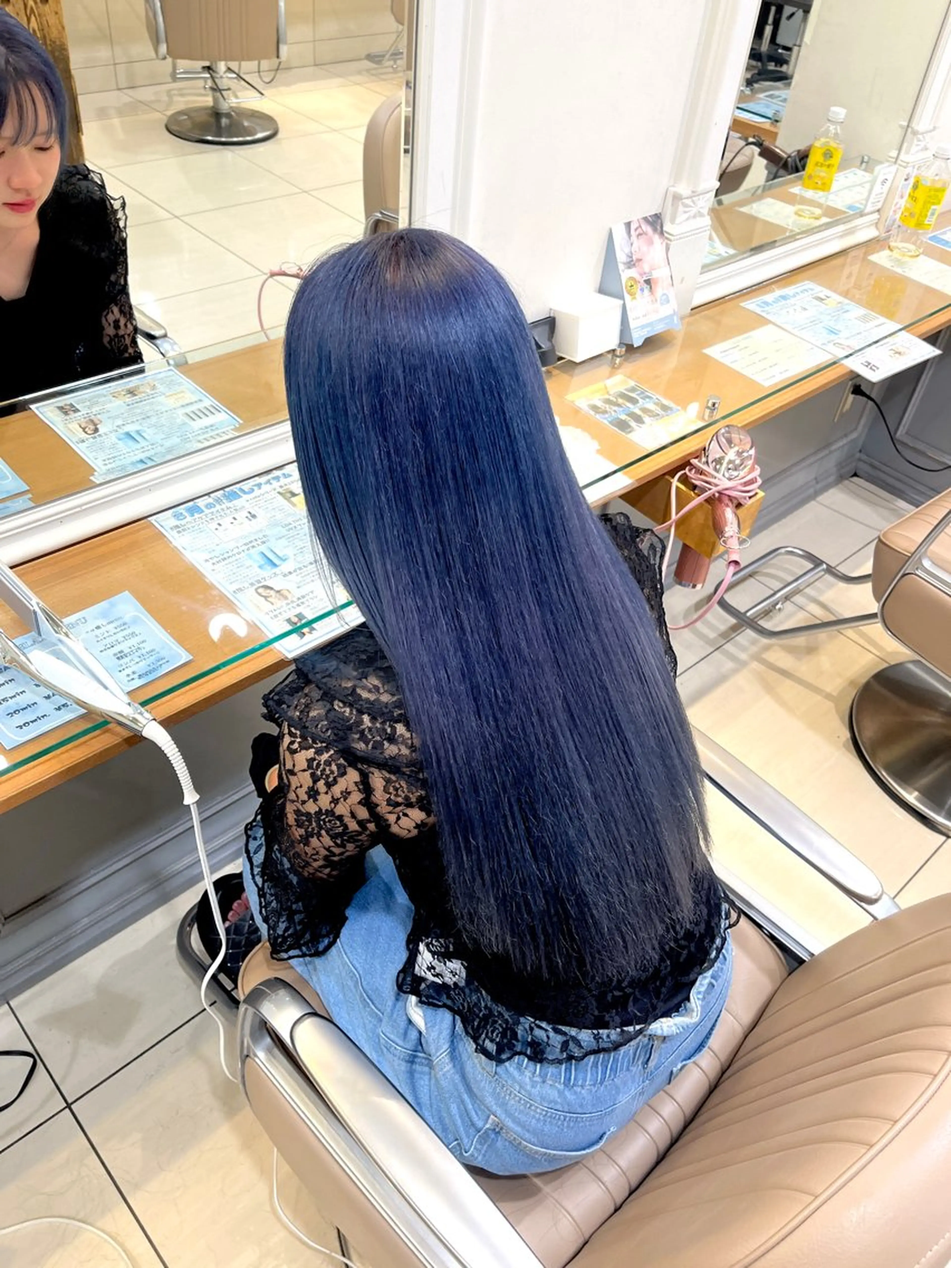 ロング カラー ブルーカラー ブルーラベンダー ラベンダーカラー メンズカットモデル/ 横浜/佐藤 桃香のヘアスタイル
