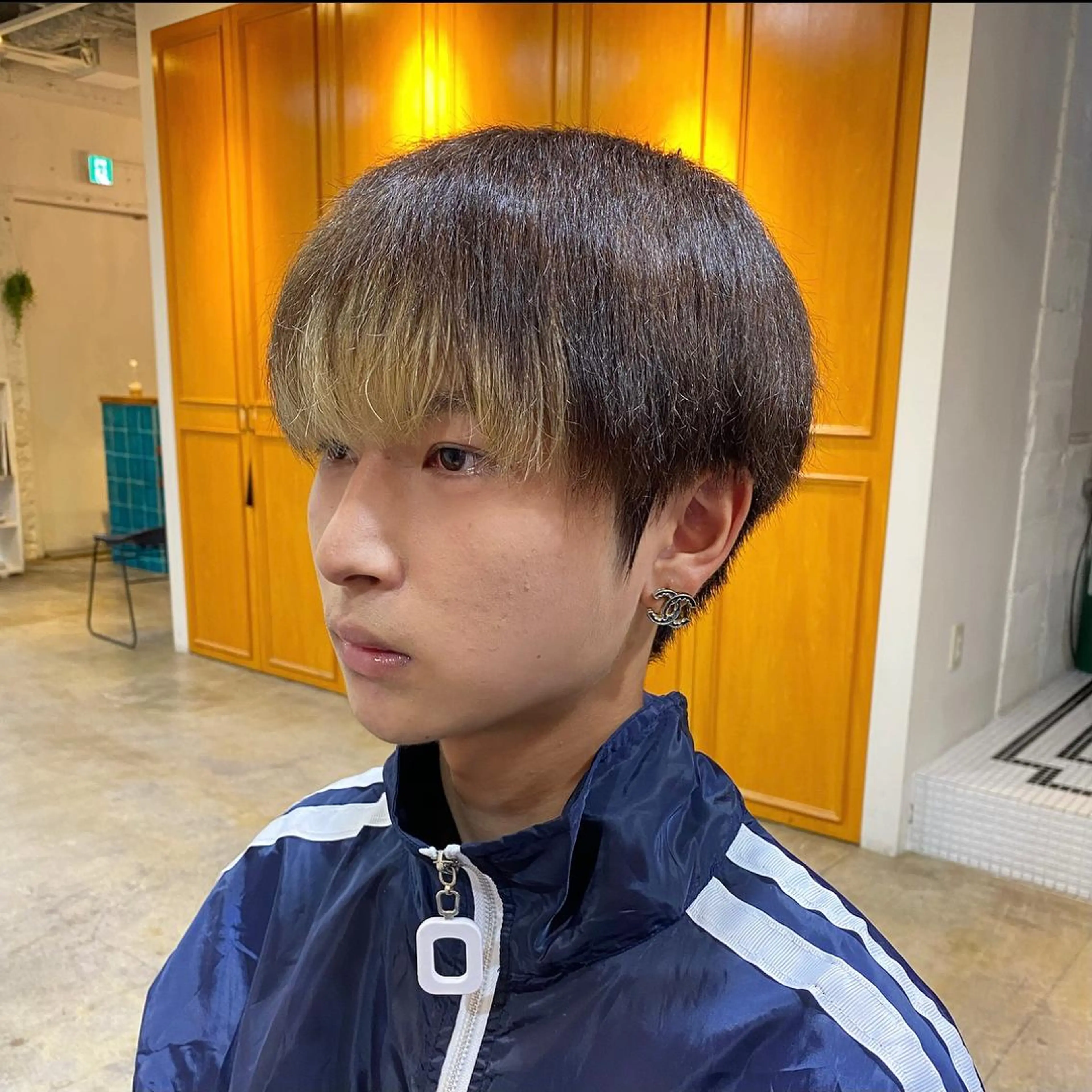 メンズ マッシュ JINKIメンズ特化 メンズカットパーマのヘアスタイル