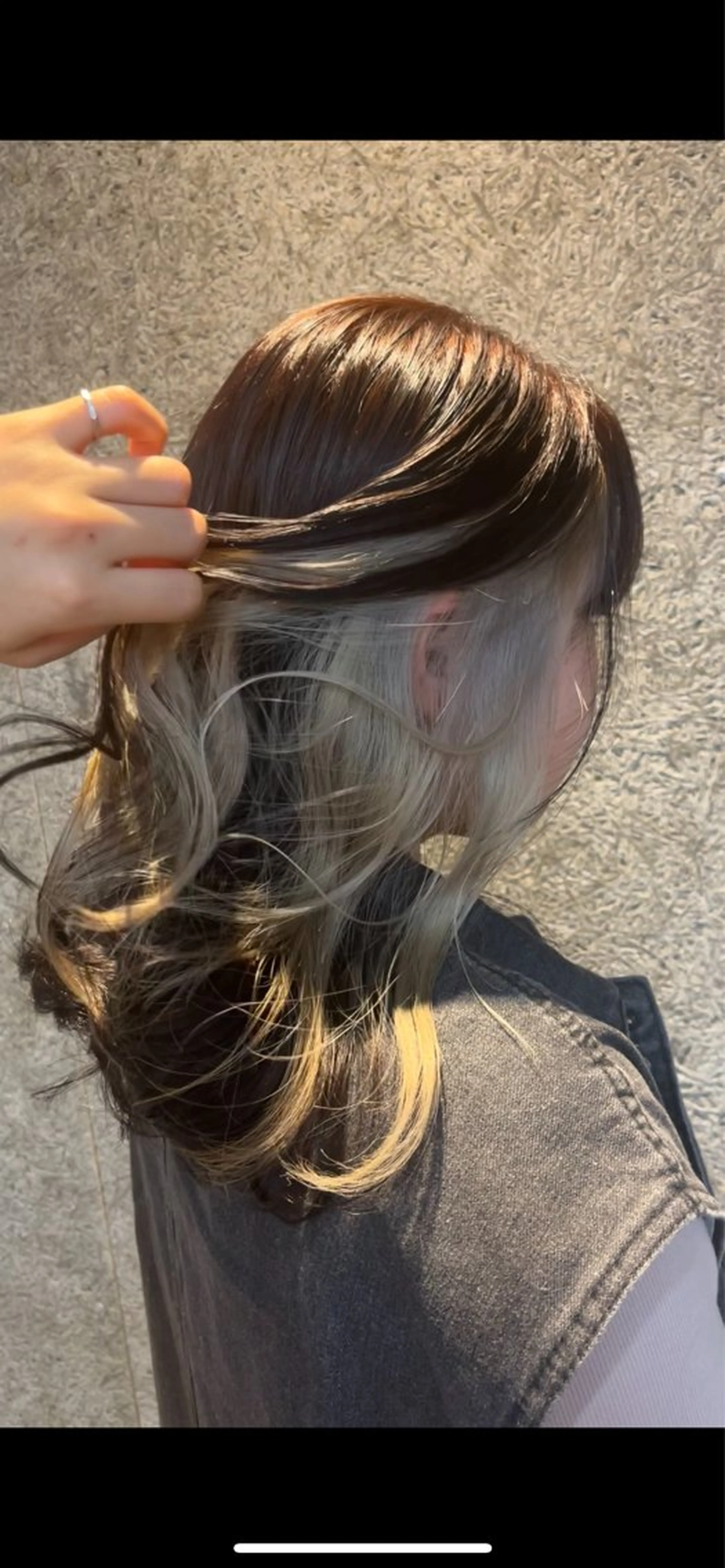 セミロング カラー ヘアアレンジ 💎韓国ヘア/ 艶カラー💎souのヘアスタイル