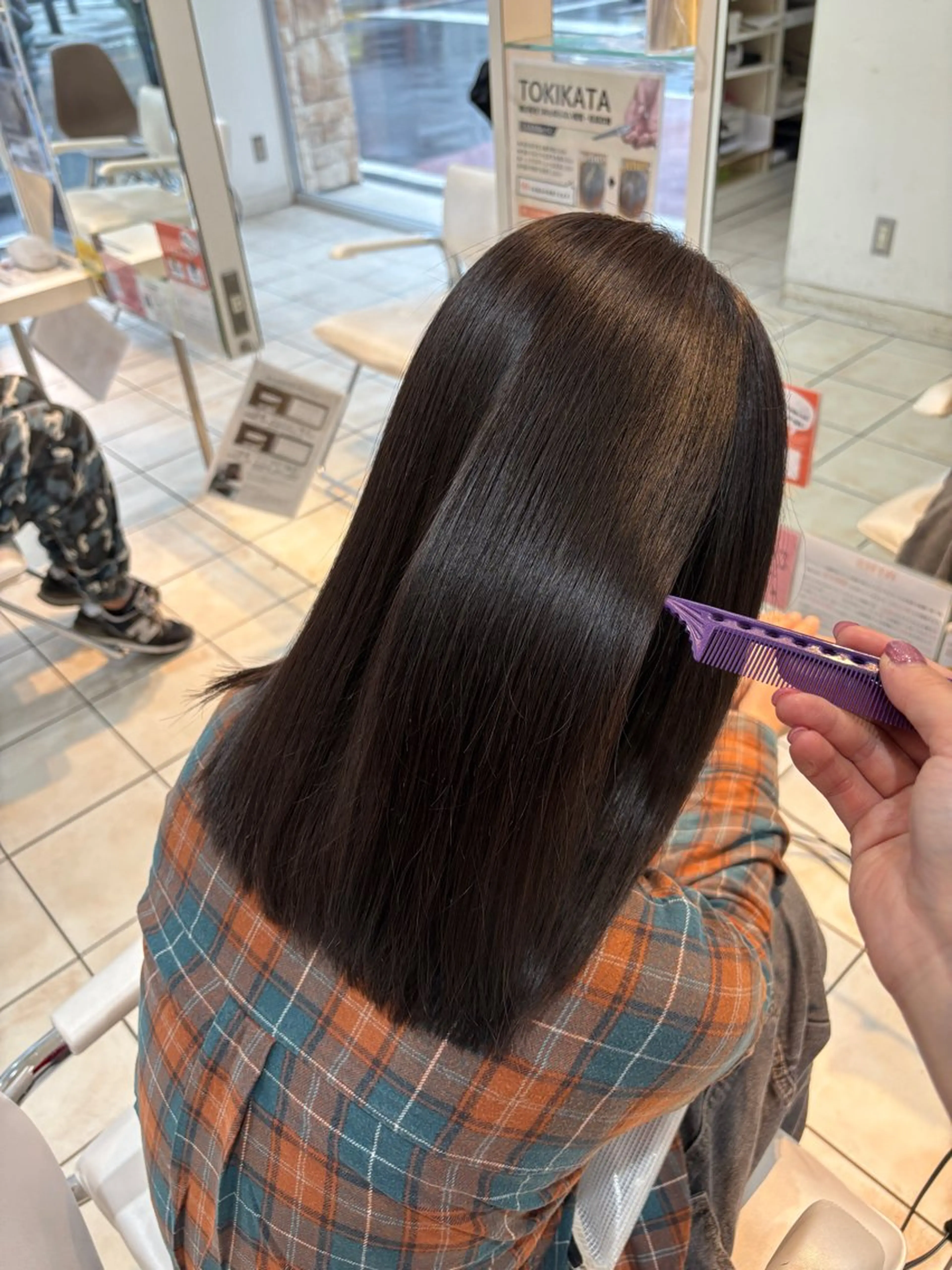 セミロング カラー カット ヘアカラー ブリーチ/ヘアセット 【𝙍𝙞𝙣𝙤】のヘアスタイル