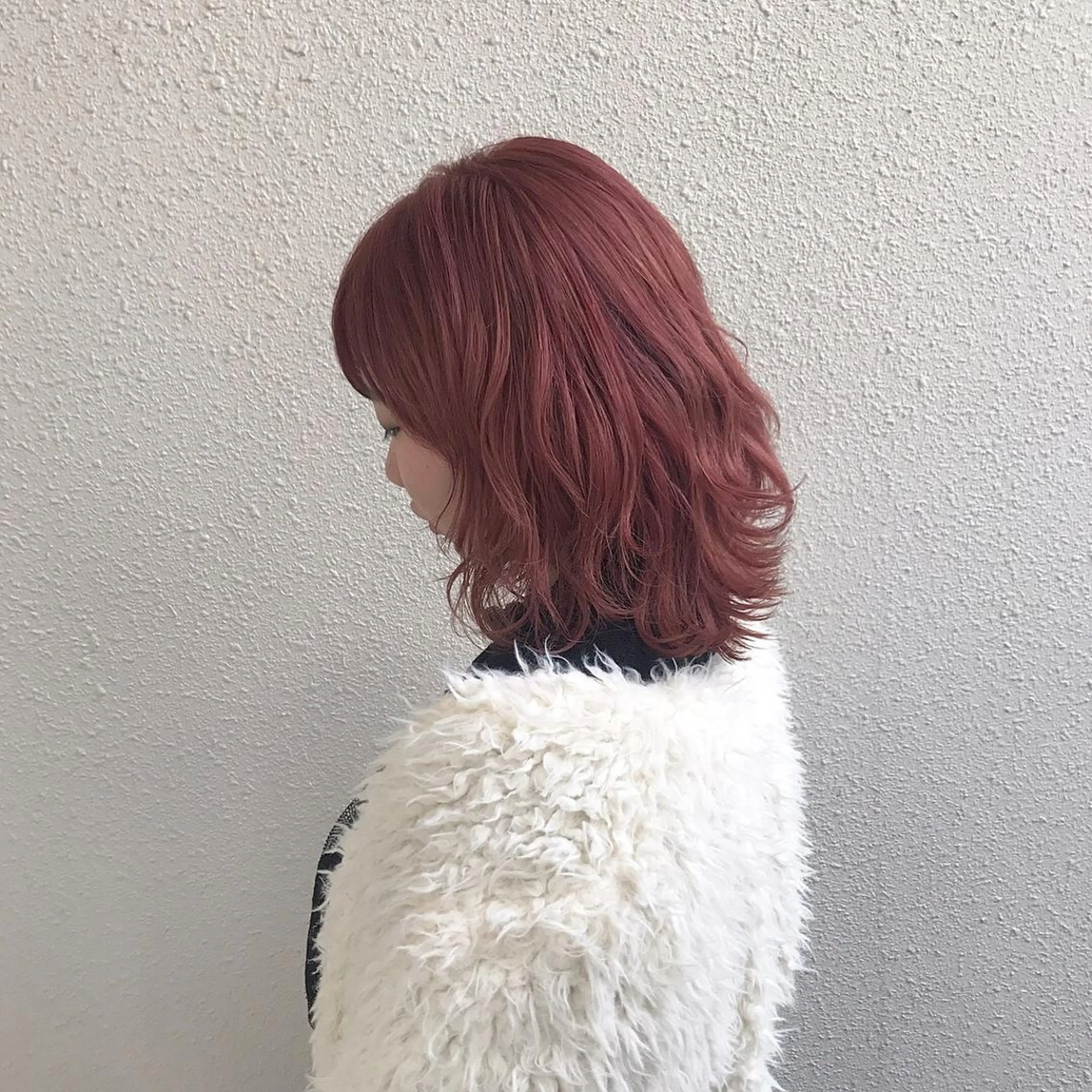 ミディアム カラー ダブルカラー ピンクカラー インナーカラー/天神 ブリーチ/吉田のヘアスタイル