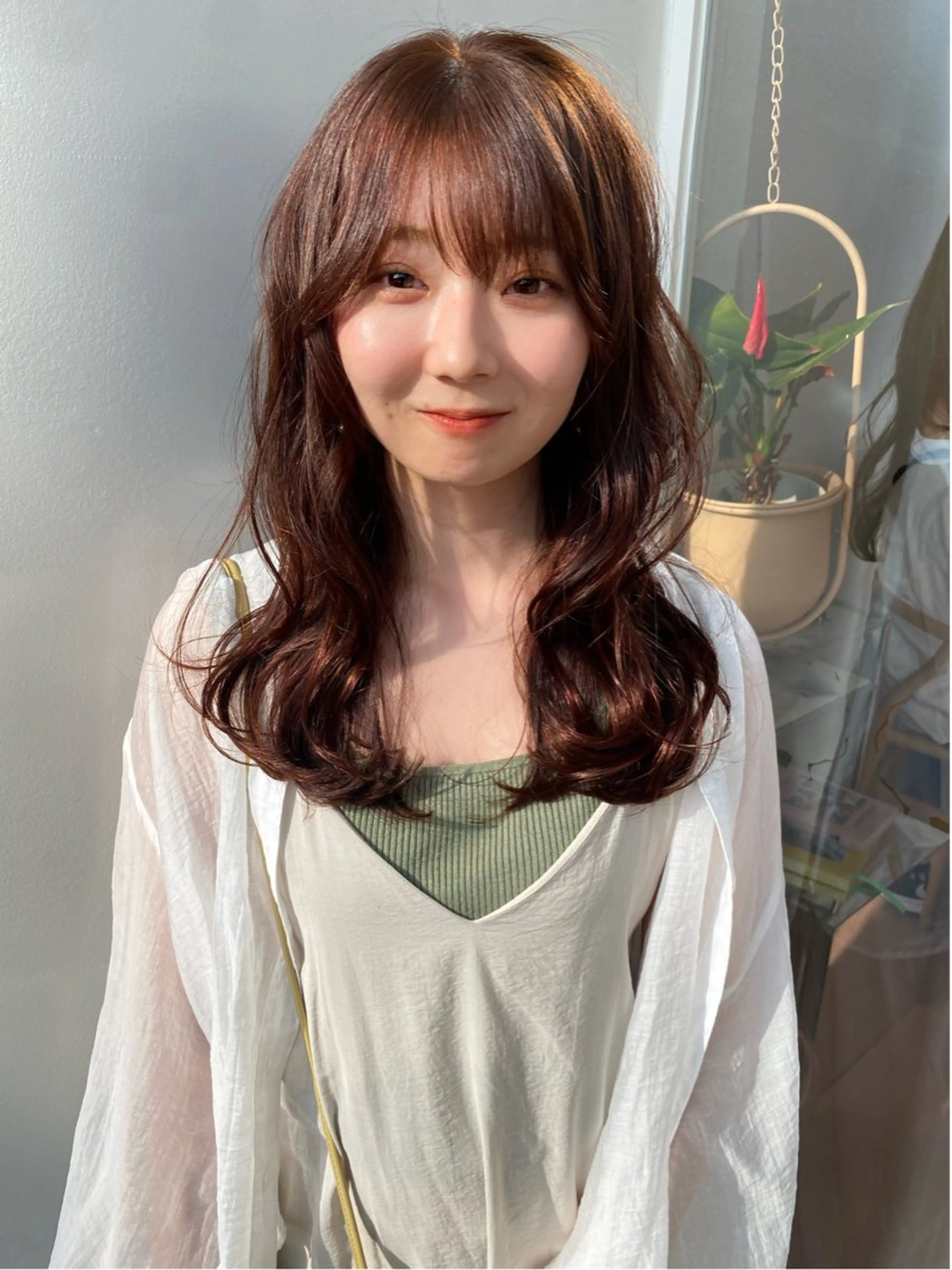 セミロング ヘアアレンジ 顔周りカット 小顔カット akim kaminoke所属・矢場町 🌟yopiのヘアスタイル