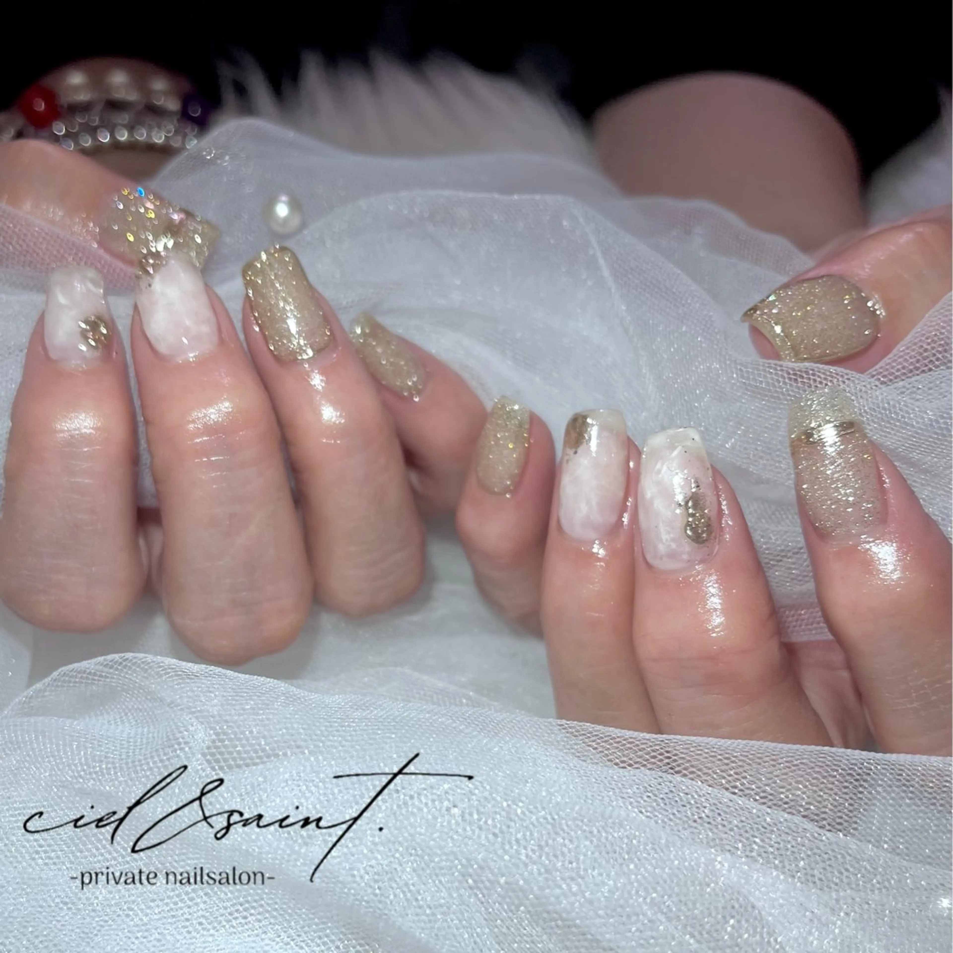 ネイル ハンドネイル nail salon ciel&saintのネイルデザイン