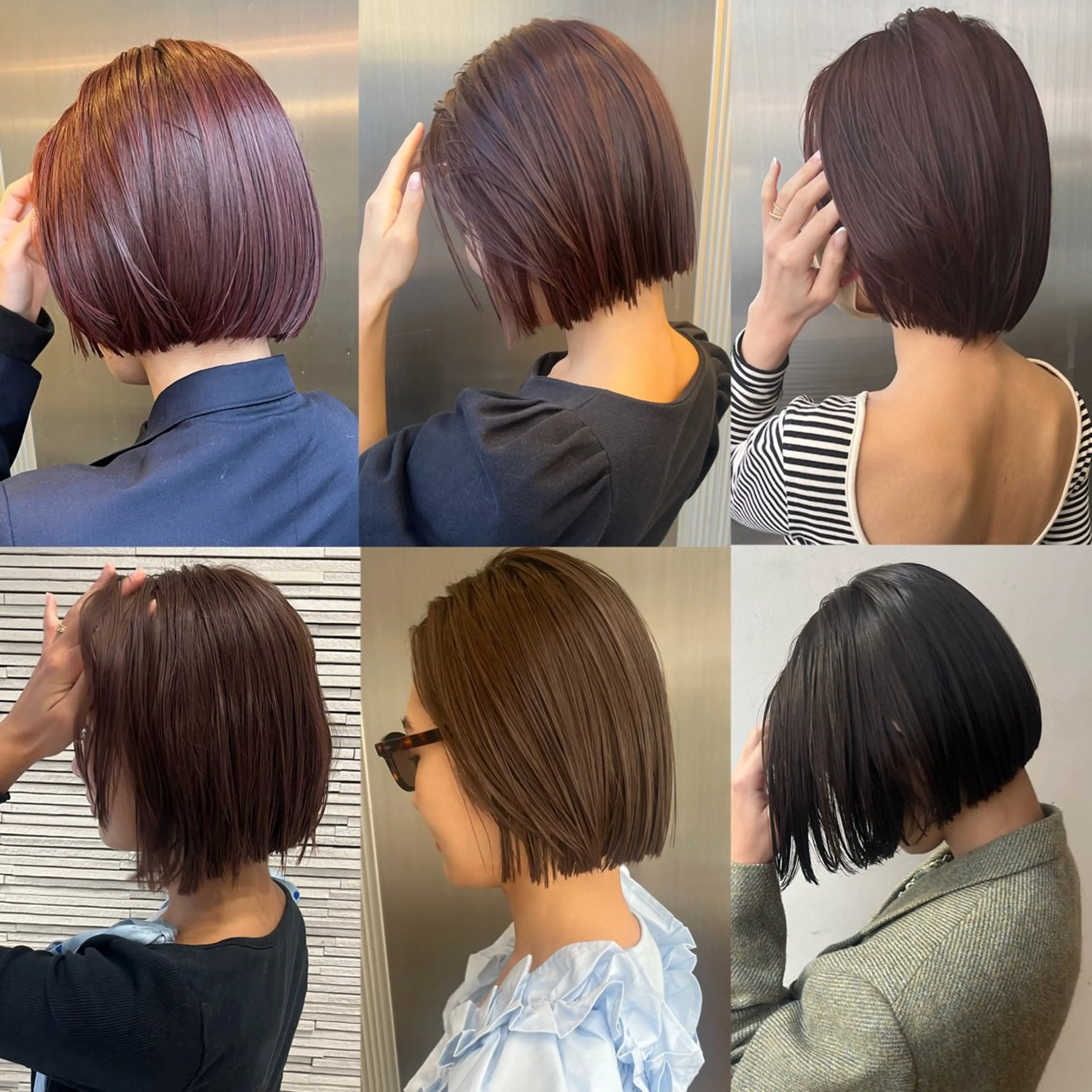 ショート カラー ヘアアレンジ ボブ ⭐️ アユミ⭐️のヘアスタイル