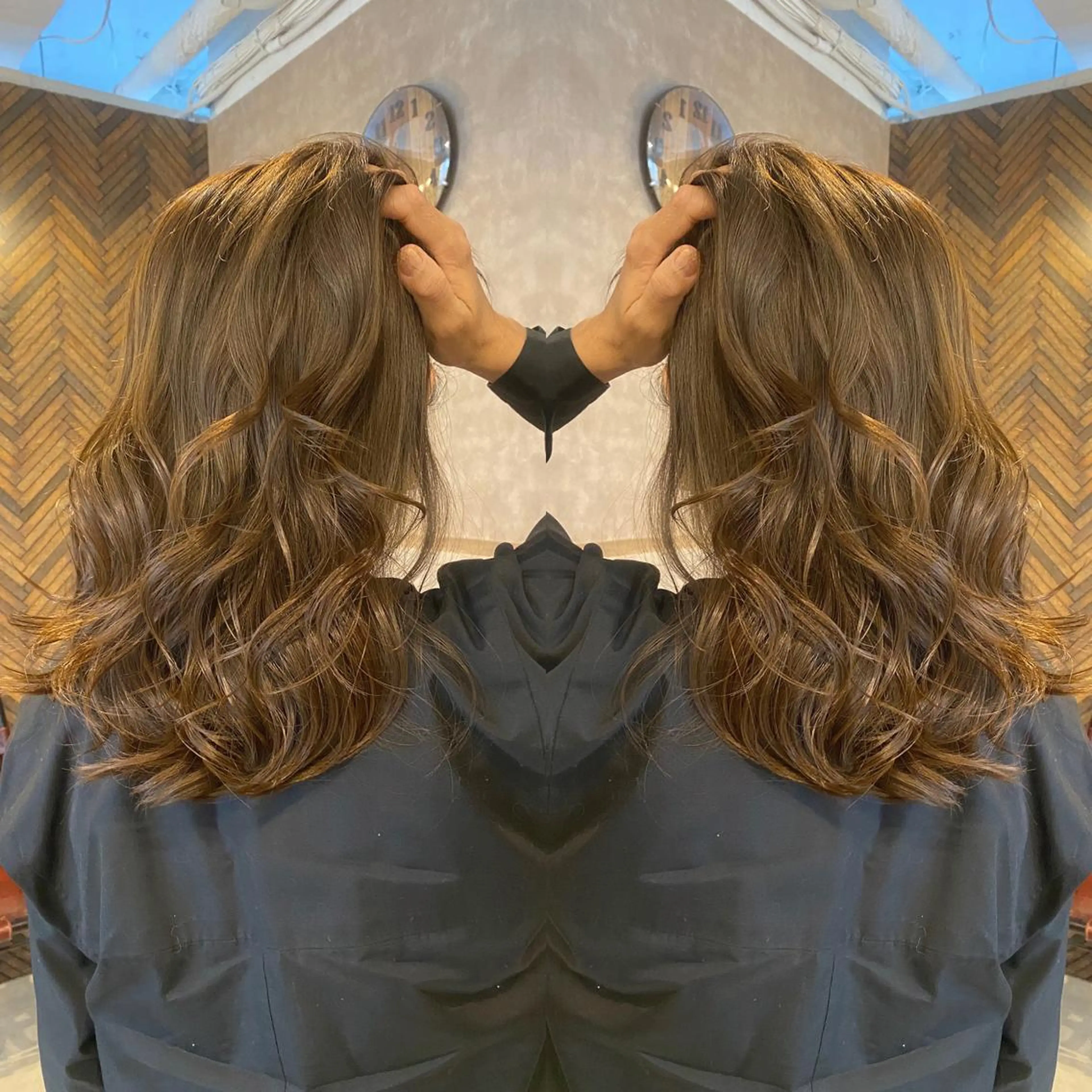 セミロング カラー カット トリートメント tocca 💜石田愛結💜のヘアスタイル