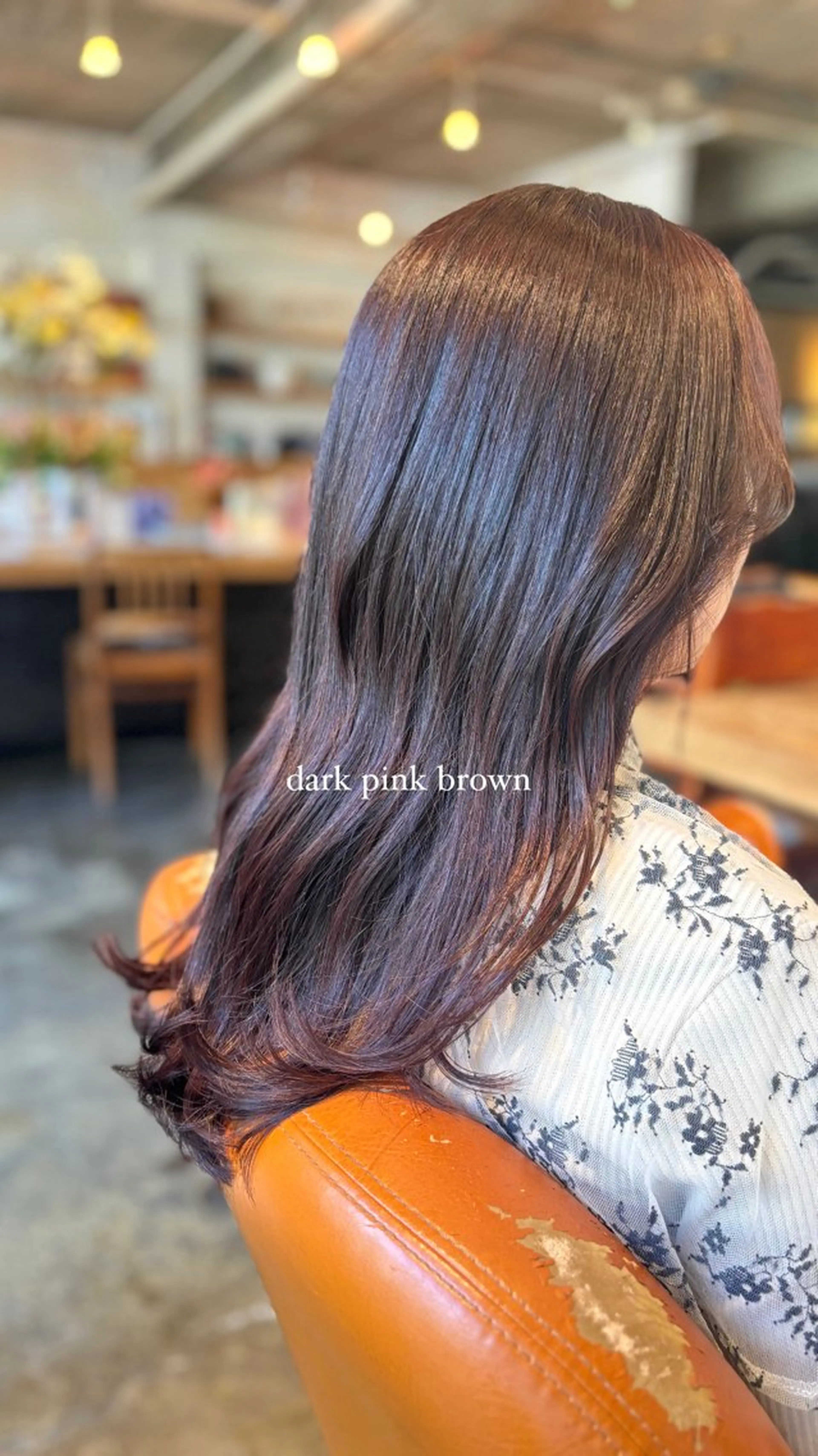 ロング カラー ブラウンカラー ピンクカラー ピンクブラウン 髪質改善カラー ベージュ🤎YUMEのヘアスタイル