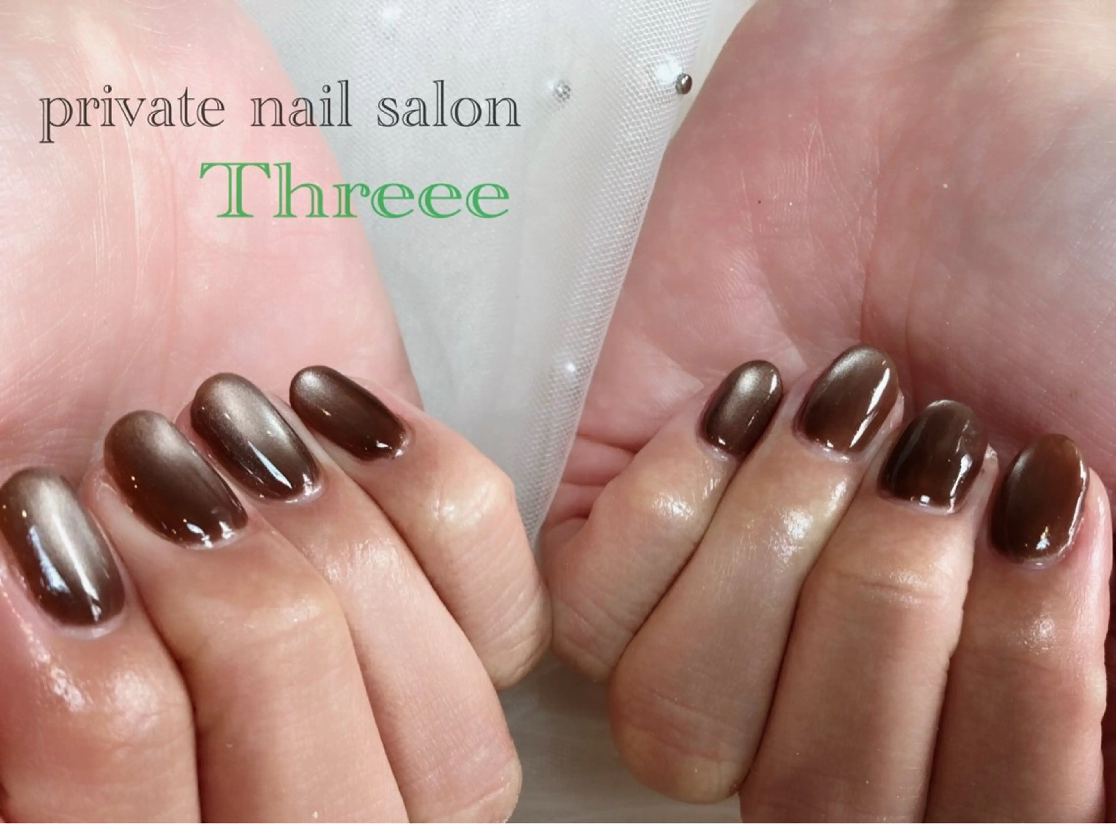 ネイル マグネットネイル ハンドネイル Nail salon - Threee　-のネイルデザイン