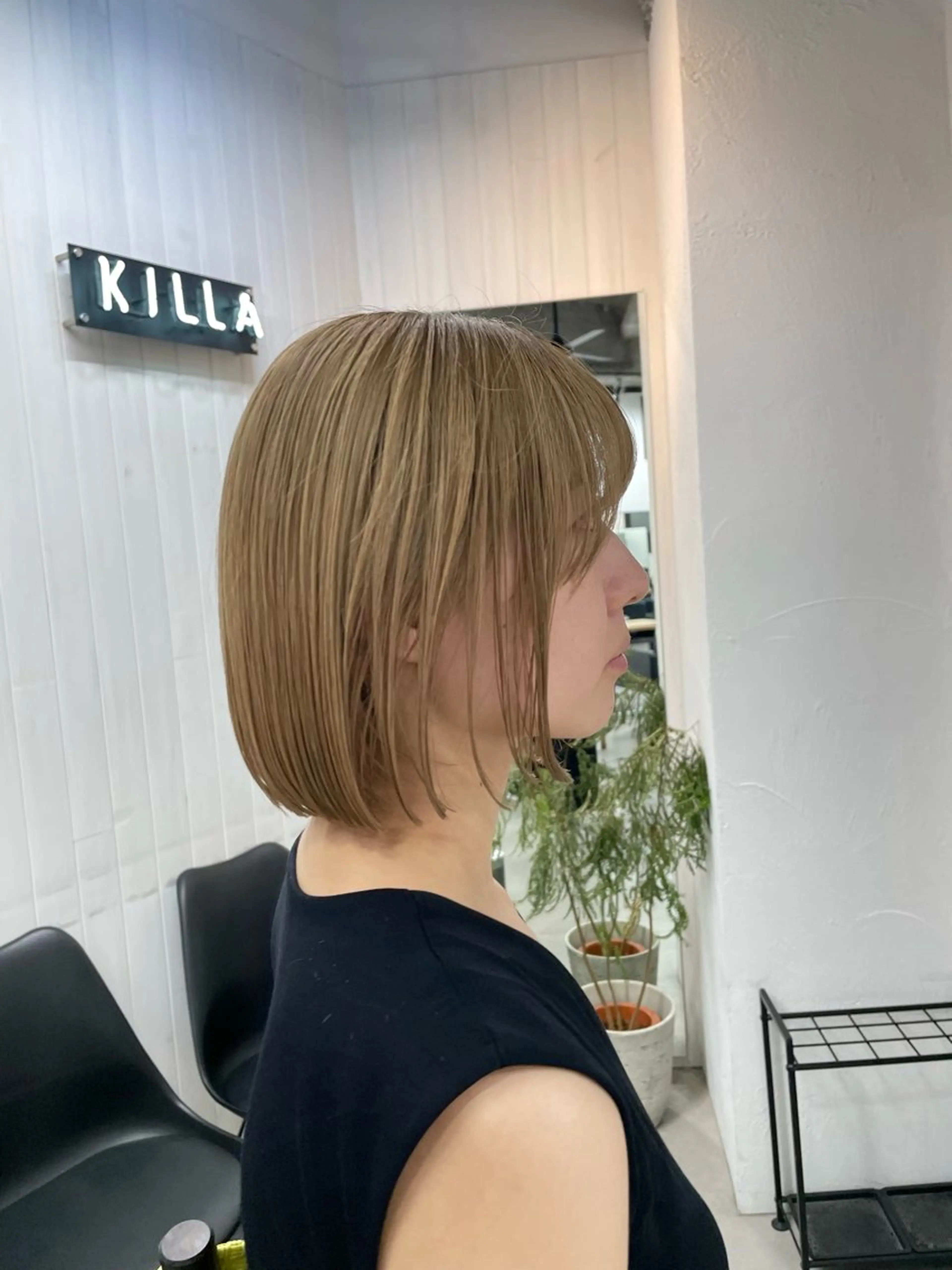 ショート カット ヘアカラー トリートメント Rico / bob/グレージュのヘアスタイル