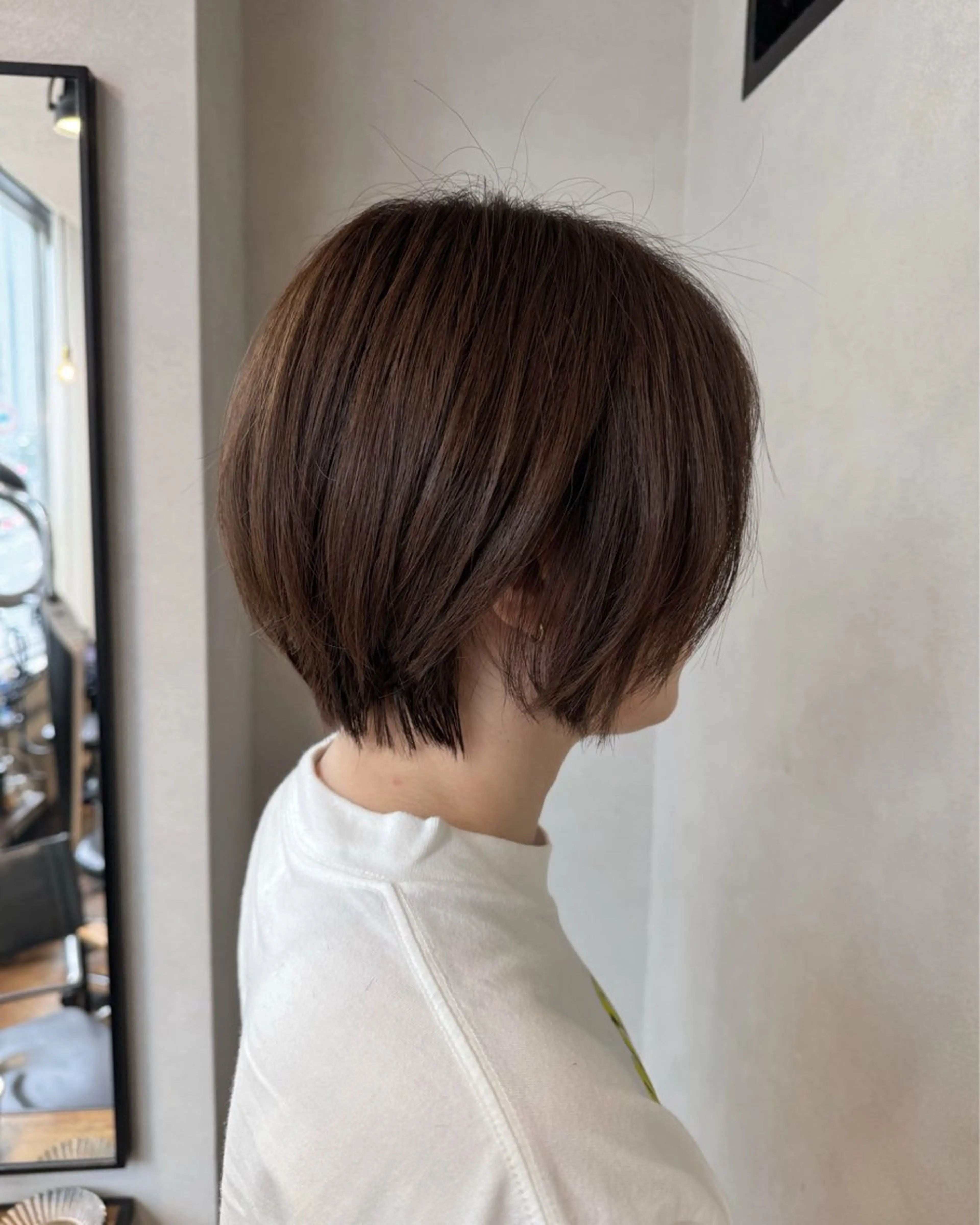 ショート カラー カット 門野 優羽のヘアスタイル