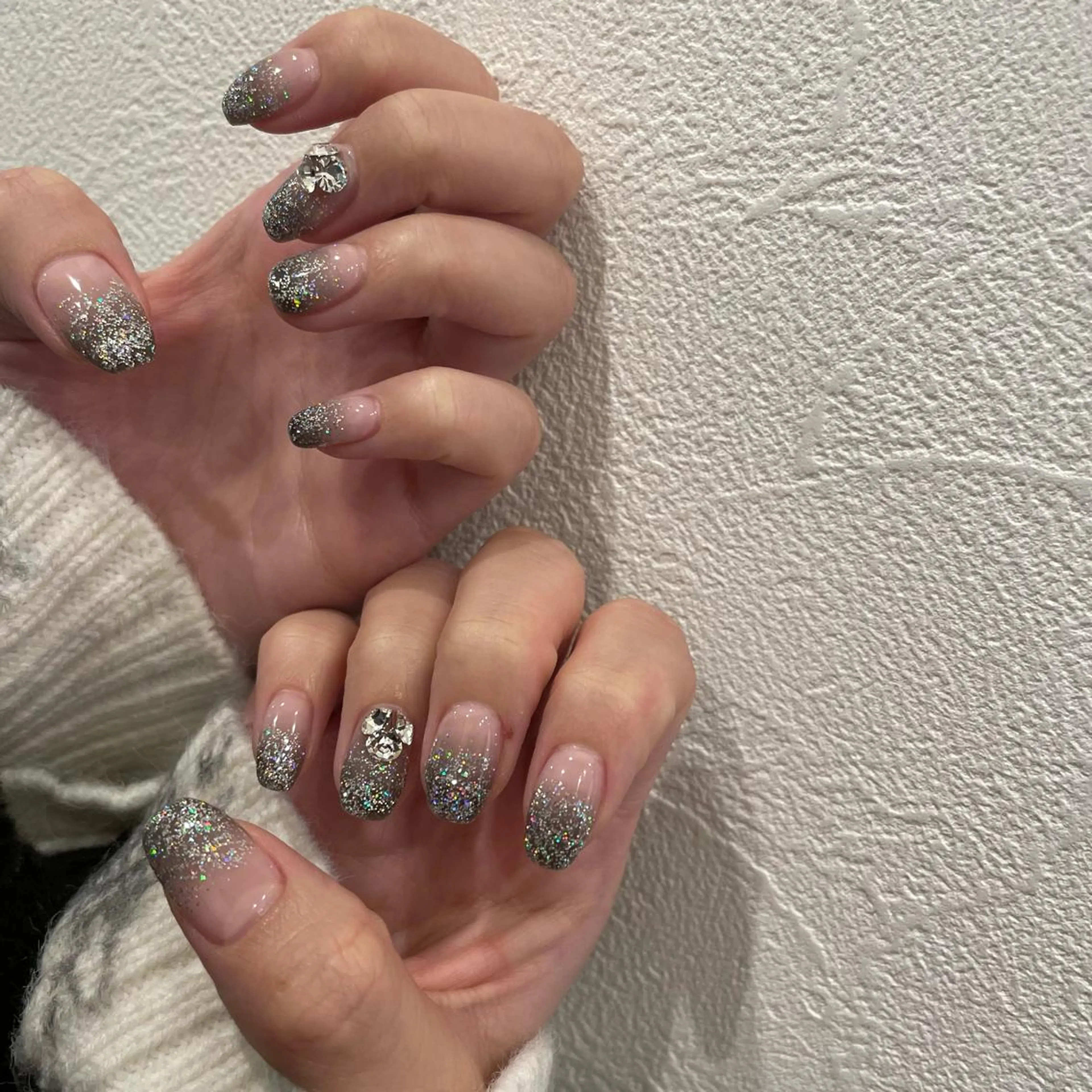 ネイル オーロラネイル ラメ(グリッター) ハンドネイル miu nail所属・MIUNail YUMIのネイルデザイン