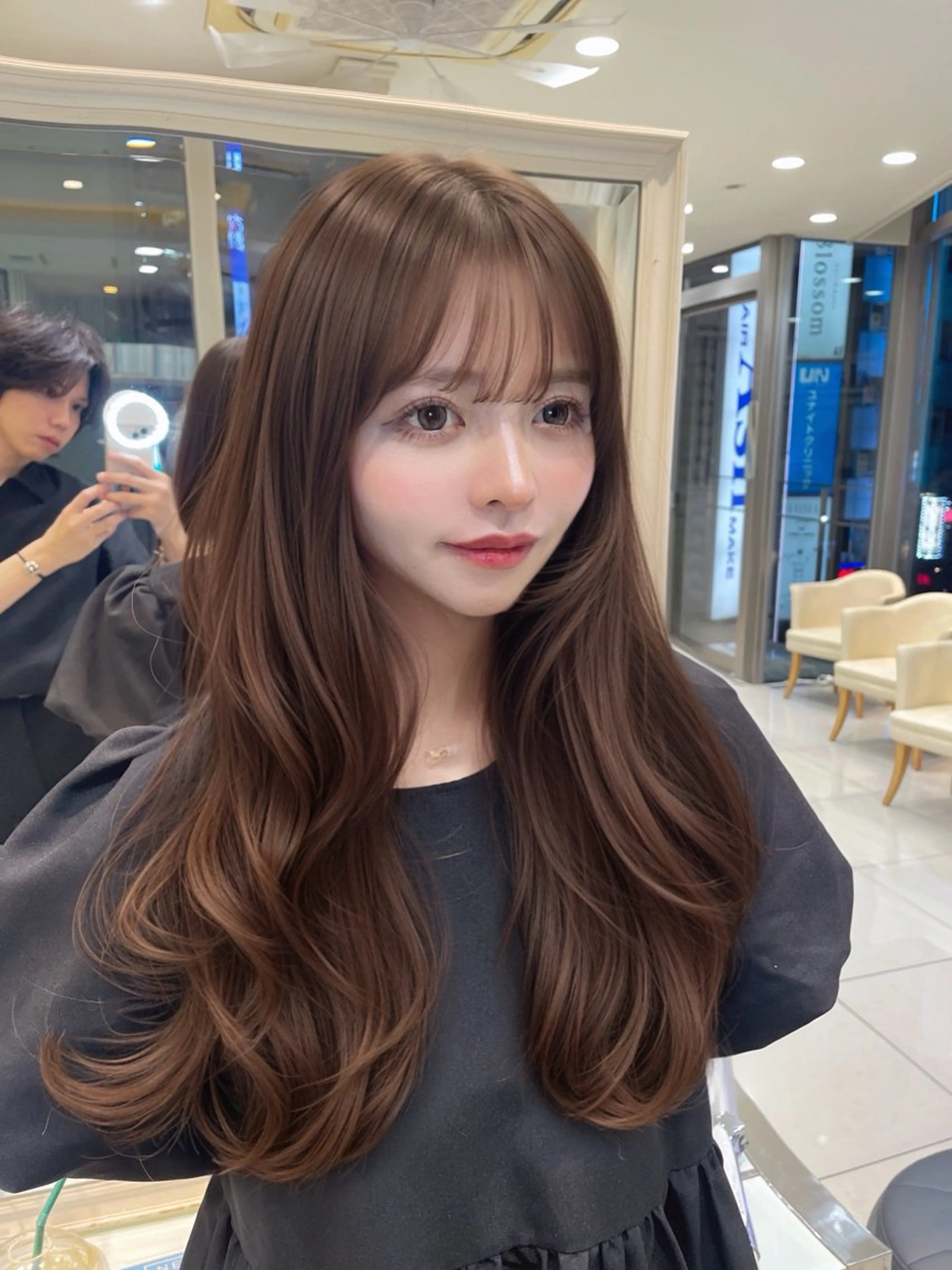 ロング カット ヘアカラー トリートメント 💗ブリーチなし 垢抜け💗徳井はやとのヘアスタイル