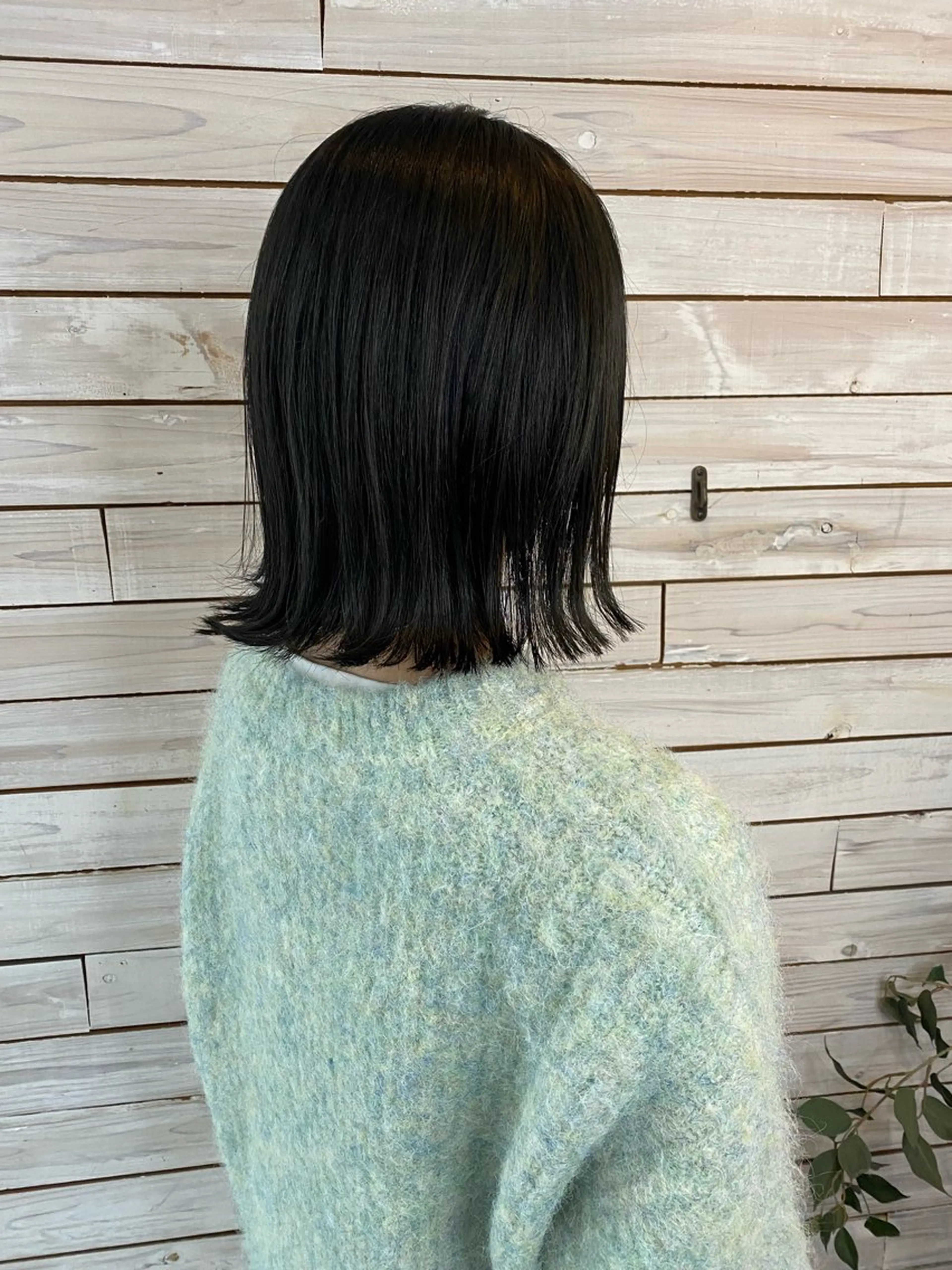 ミディアム ボブ カット 田中 夕子のヘアスタイル