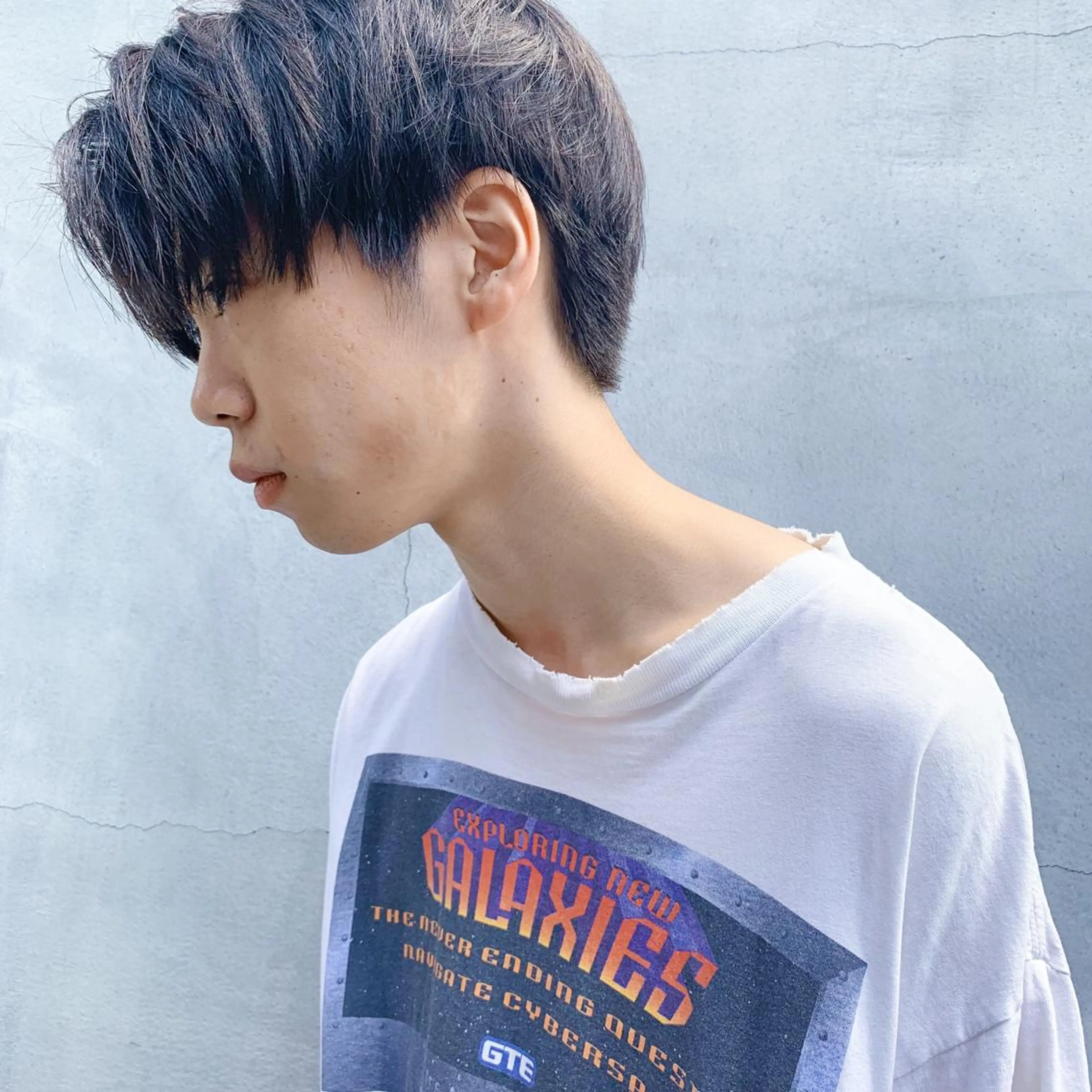 ショート メンズ センターパート ショートヘア カット トリートメント ヘアセット ブリーチカラーNo. 1🌈 RYOGAのヘアスタイル