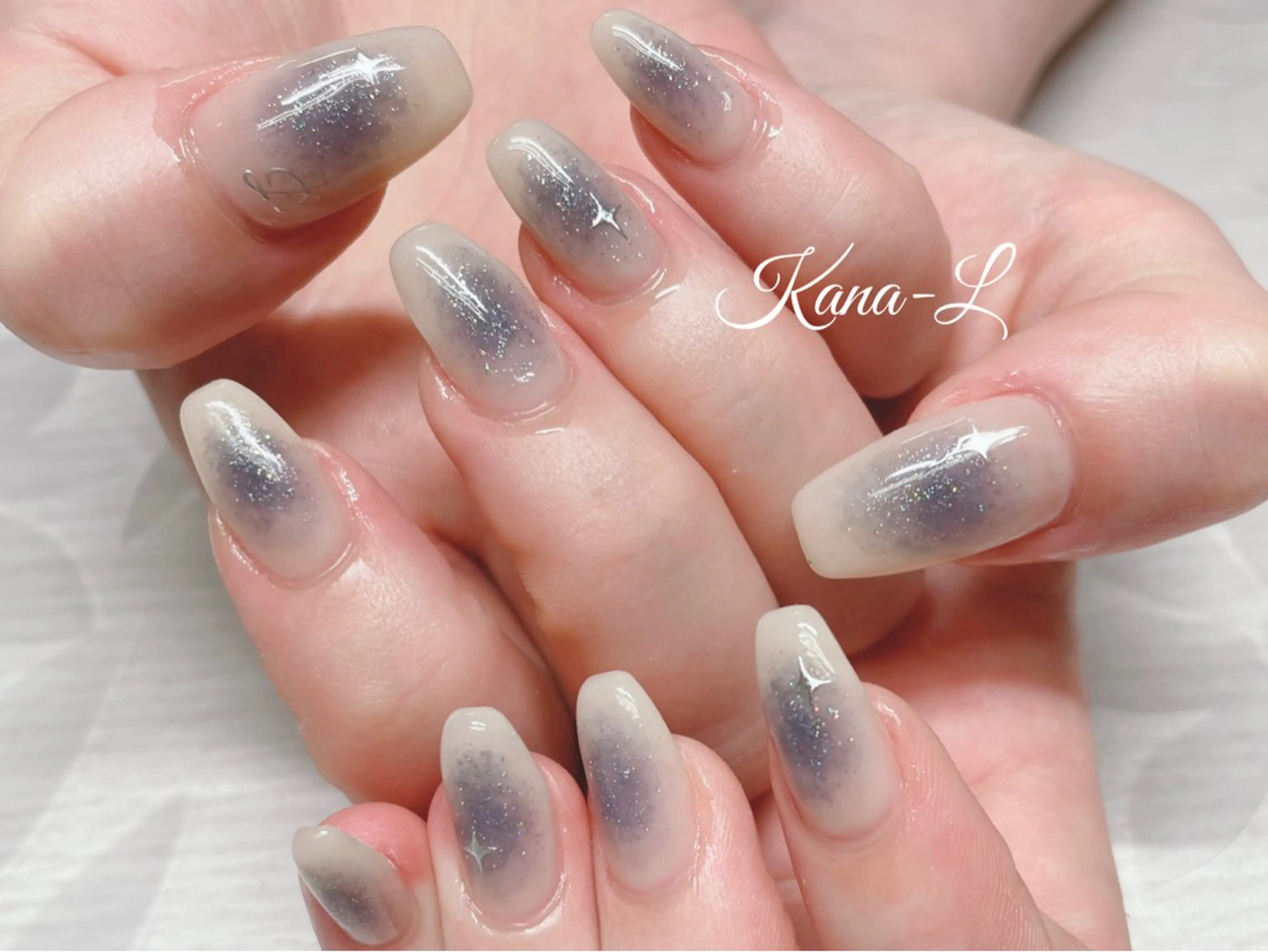 ネイル チークネイル ジェルネイル キラキラネイル 韓国ネイル パラジェル 芦辺 香奈のネイルデザイン
