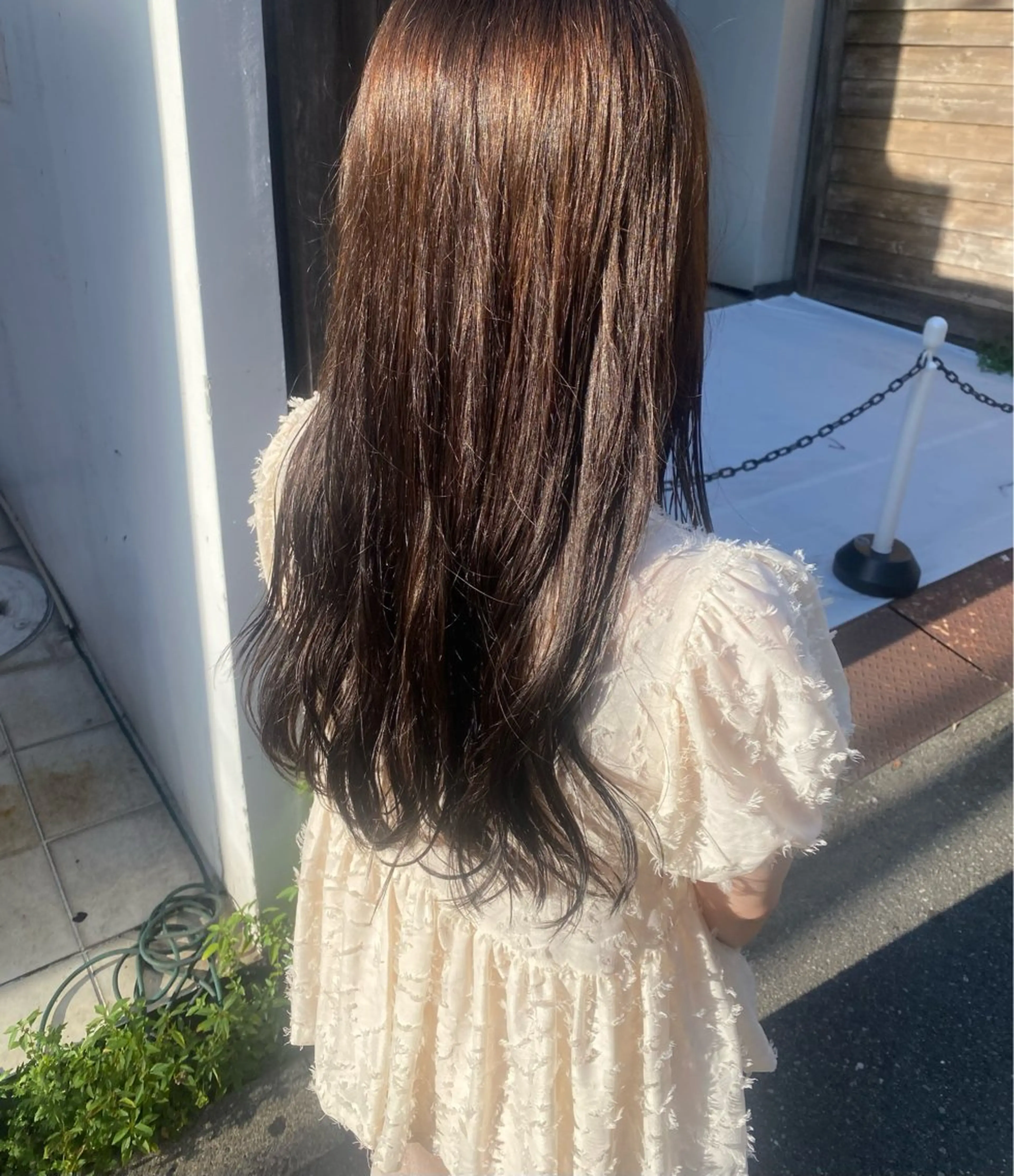 セミロング ヒガシ サヨのヘアスタイル