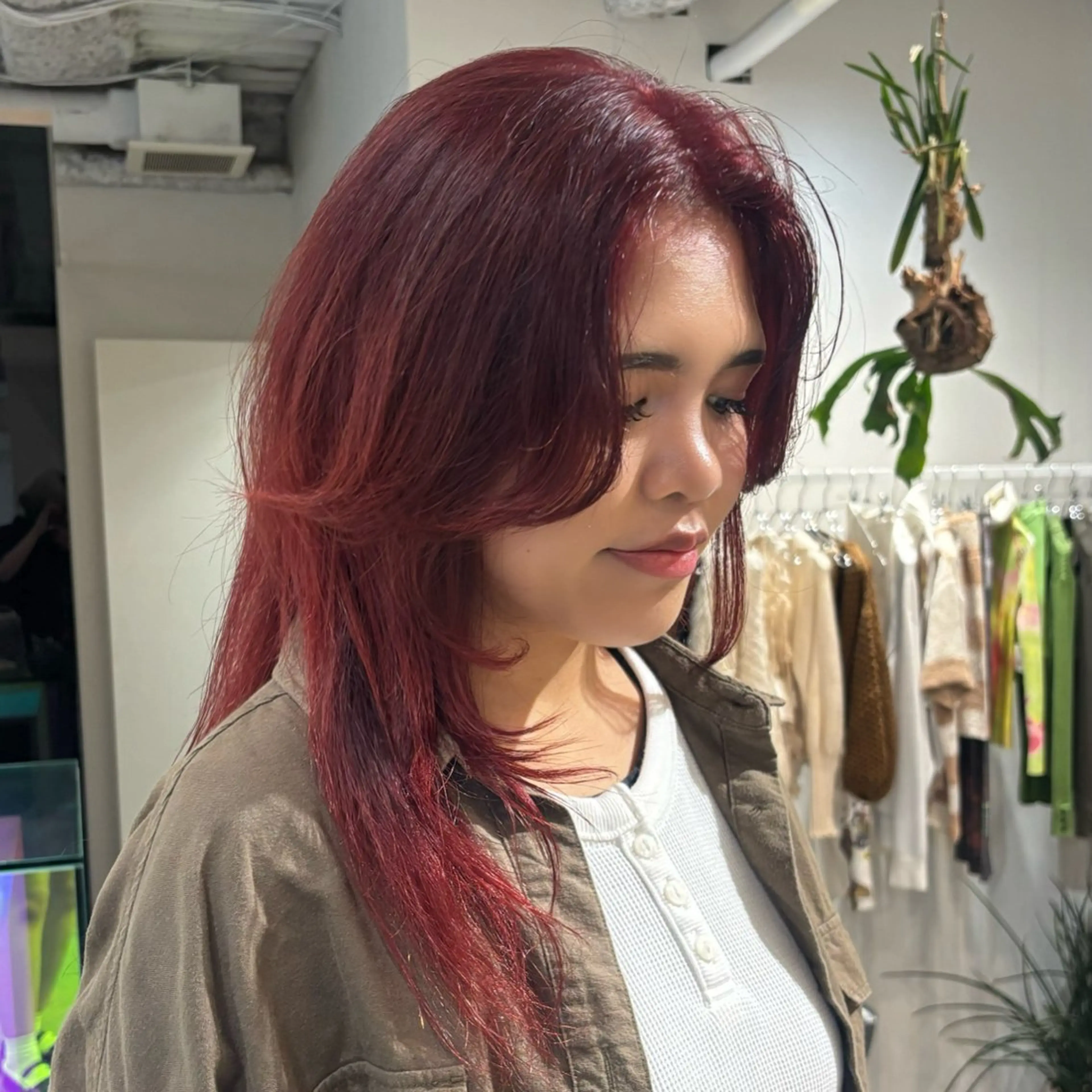 セミロング カラー 森田 温のヘアスタイル