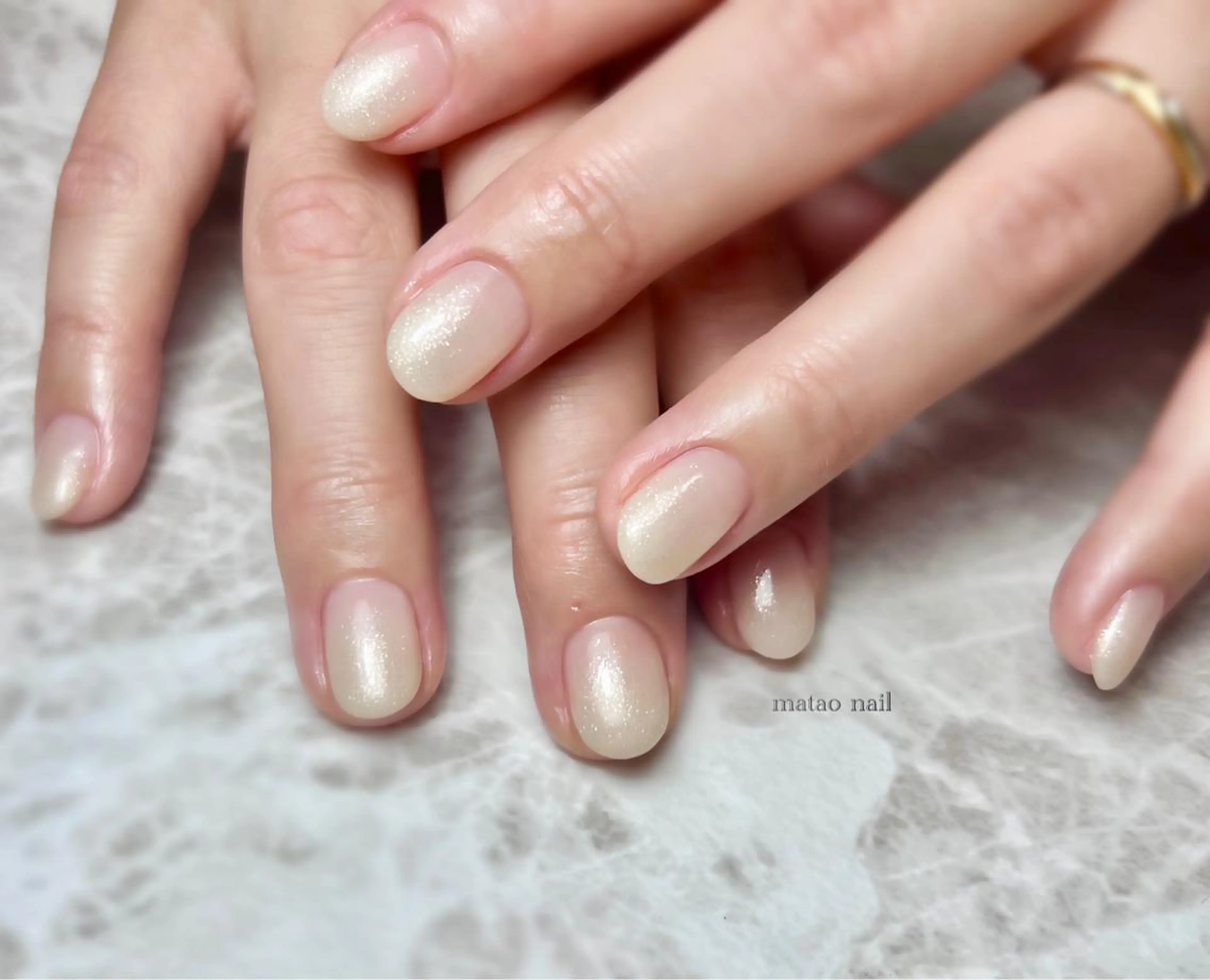 ネイル 入学式 シンプルネイル ハンドネイル フットネイル matao nailのネイルデザイン