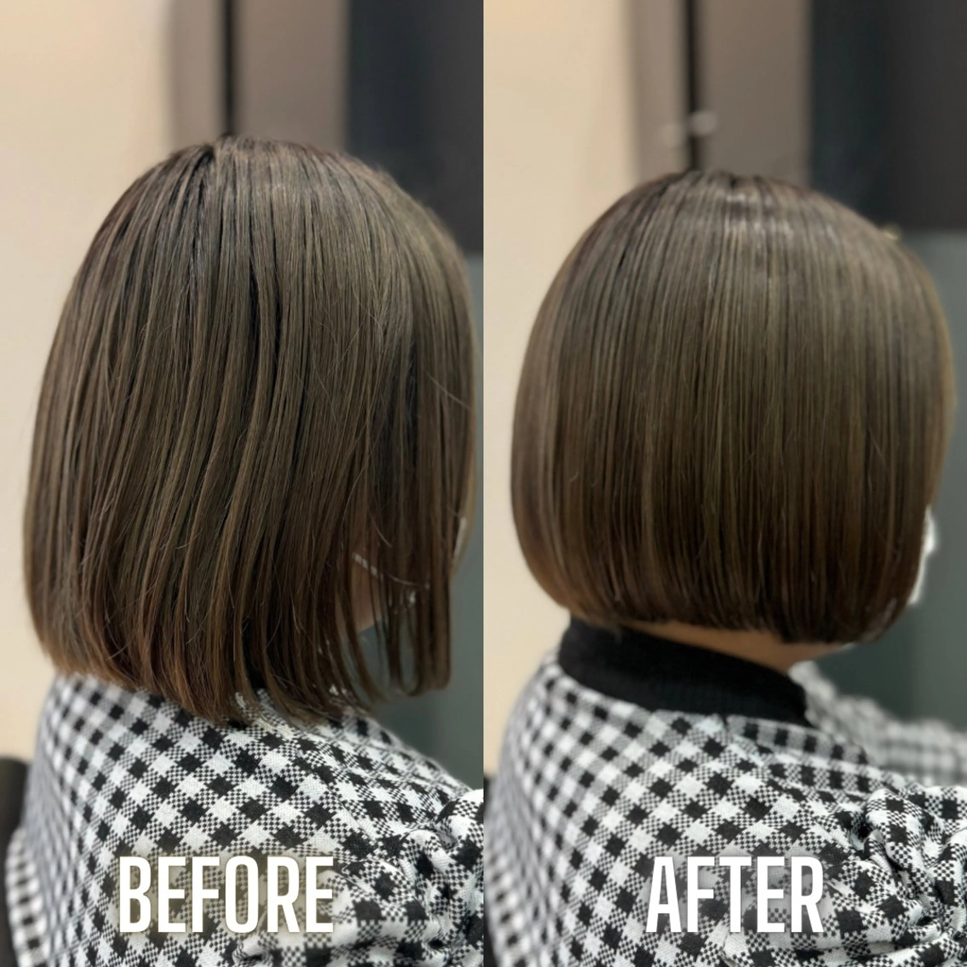 ショート カット トリートメント YASU🍎ボブ/ 赤系カラー/髪質改善のヘアスタイル