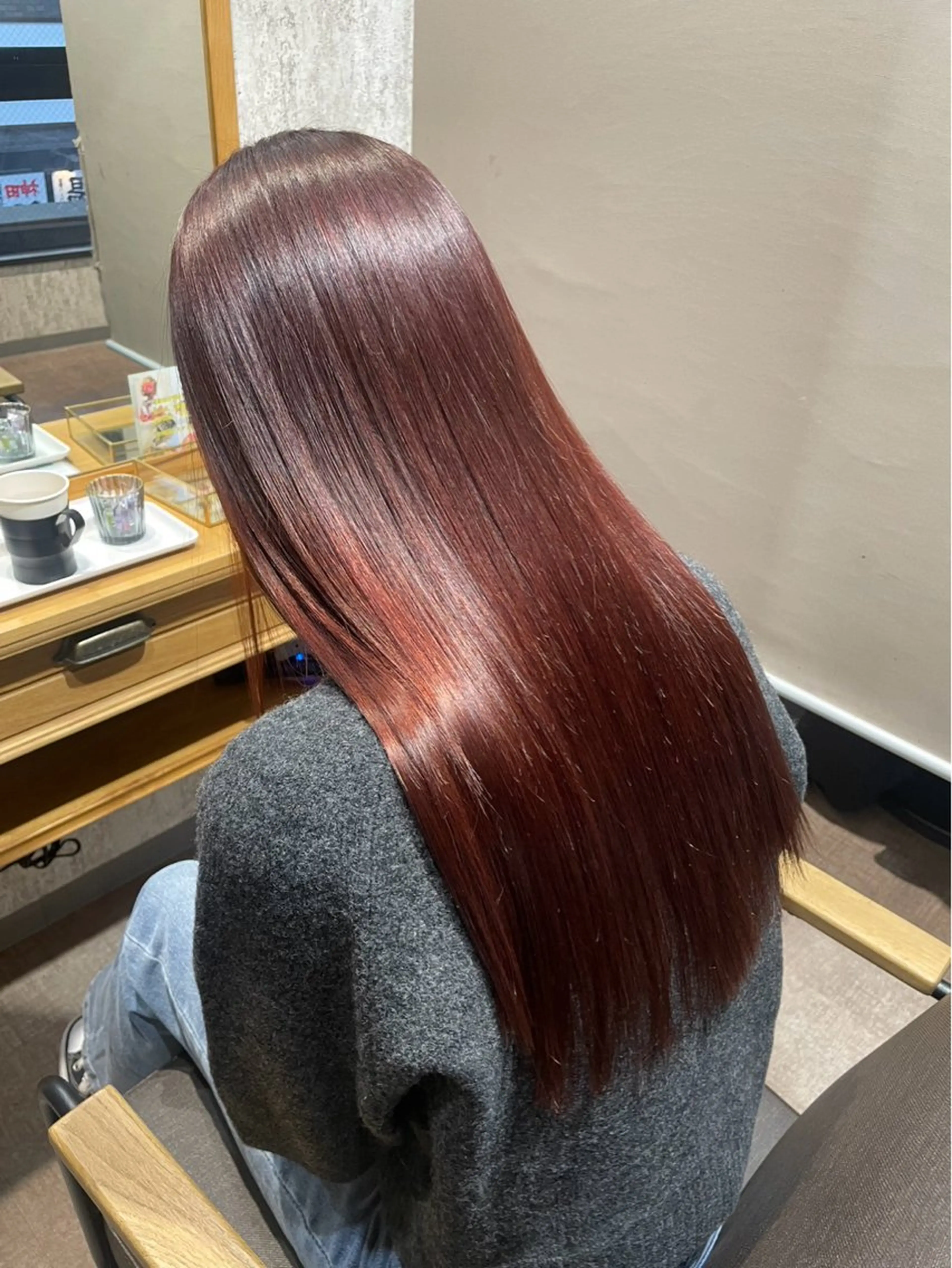 ロング カラー marshu atre所属・濱本 樹蘭のヘアスタイル