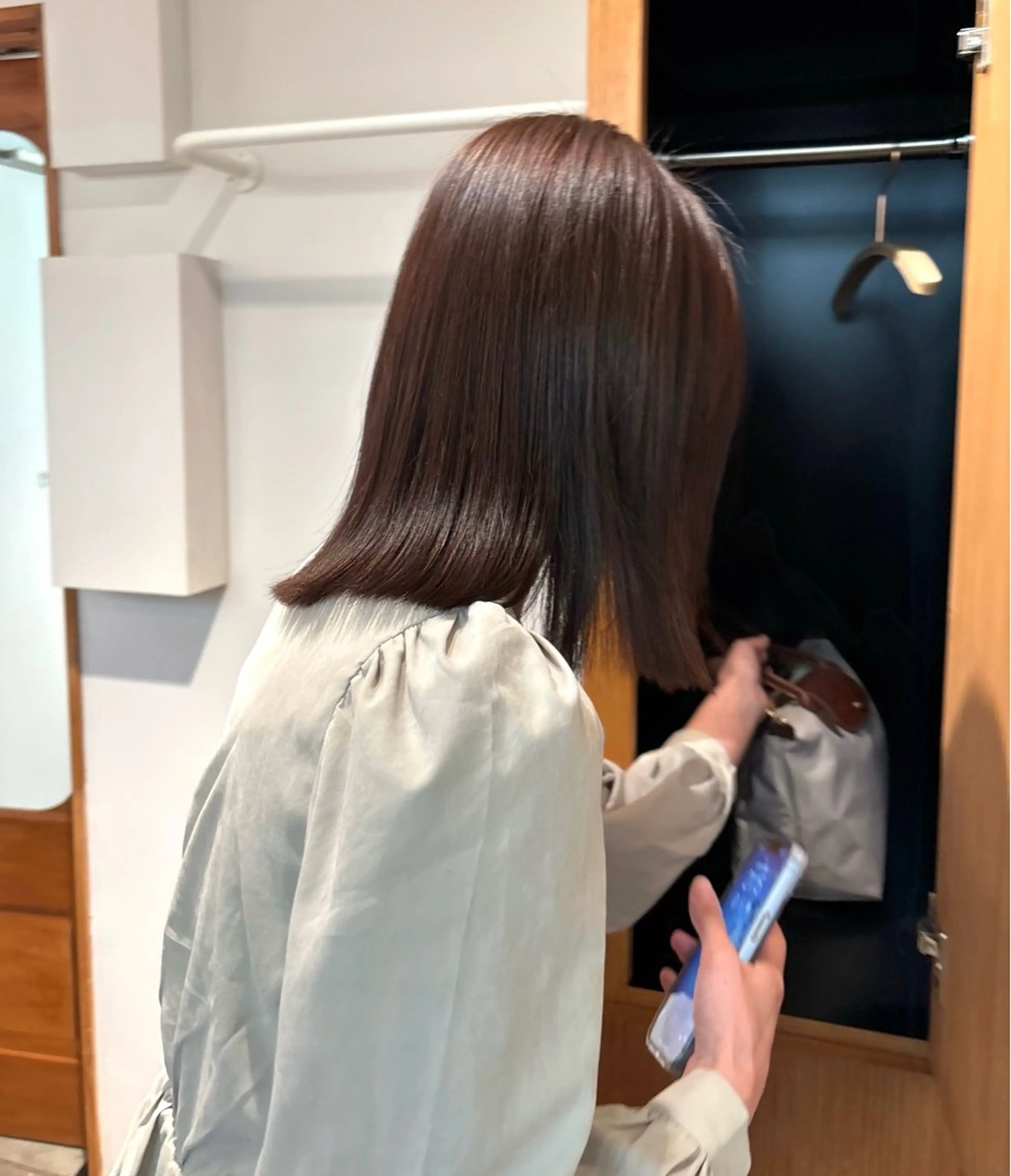 カラー ブラウンカラー ココアブラウン ヘアカラー トリートメント ヘッドスパ ☑️aiko【艶 カラー・ショート募】のヘアスタイル